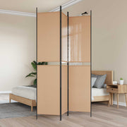 3-panelni pregradni zid Bež 150 x 220 cm Tkanina
