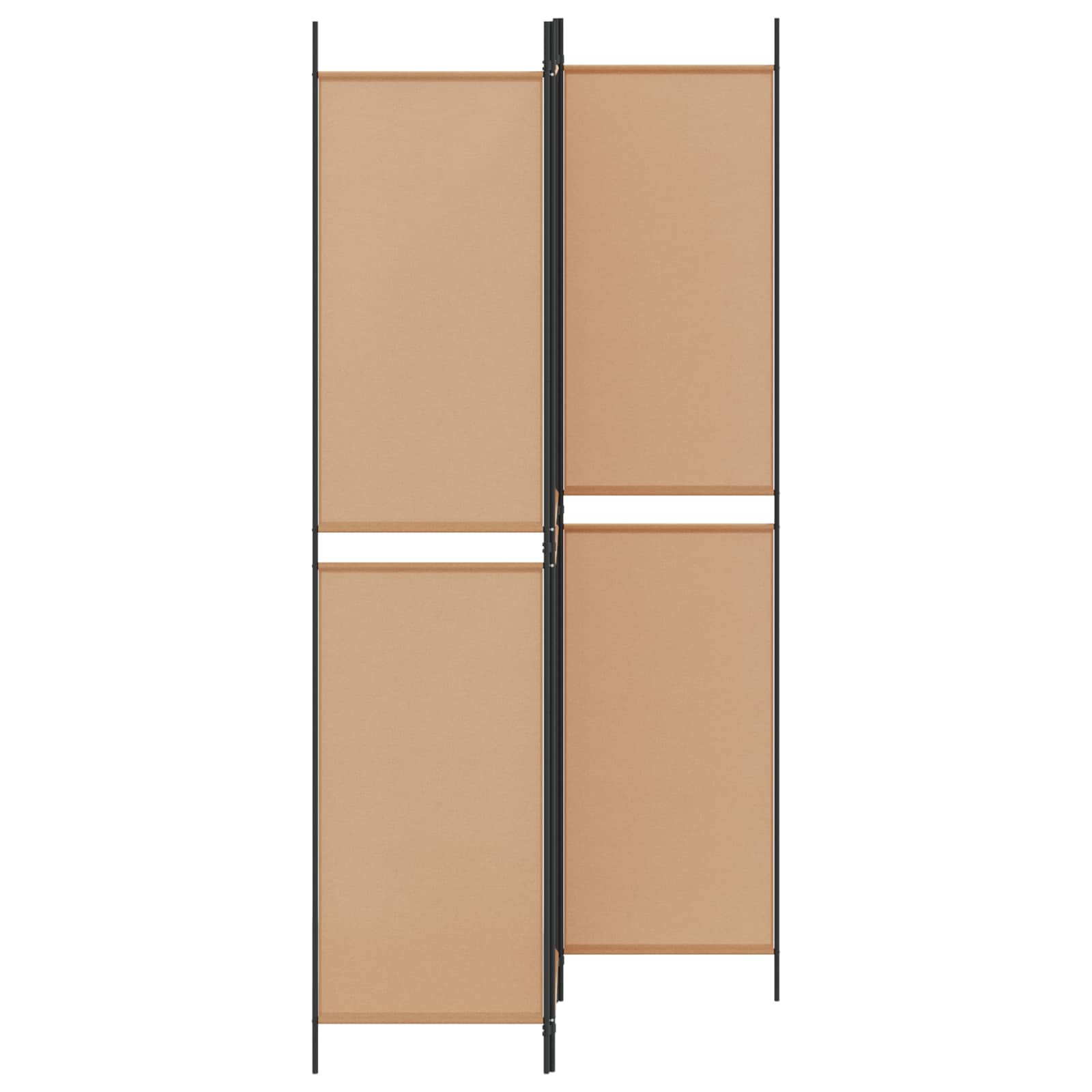 3-panelni pregradni zid Bež 150 x 220 cm Tkanina