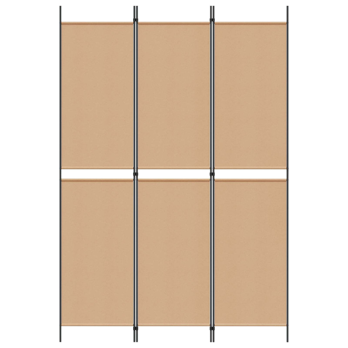 3-panelni pregradni zid Bež 150 x 220 cm Tkanina