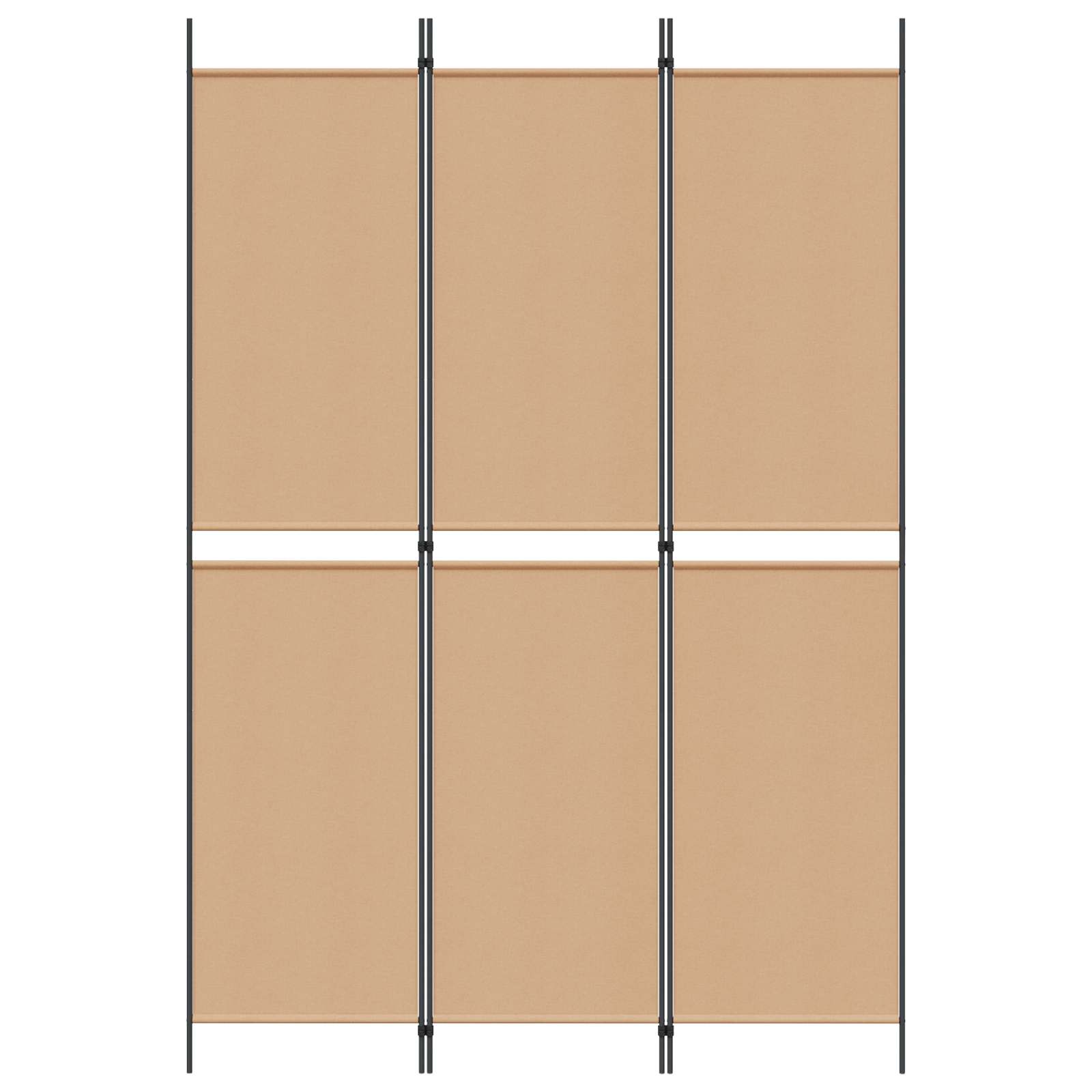 3-panelni pregradni zid Bež 150 x 220 cm Tkanina