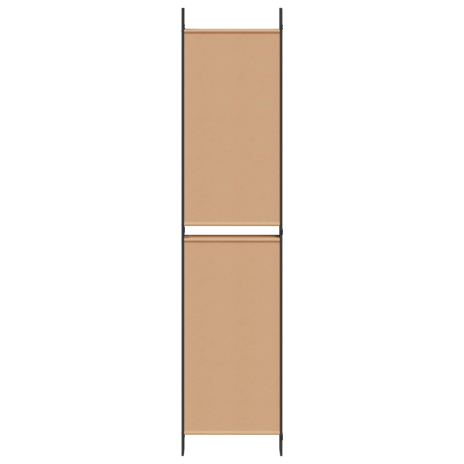 Razdjelnik prostora s 6 panela Bež 300 x 220 cm Tkanina