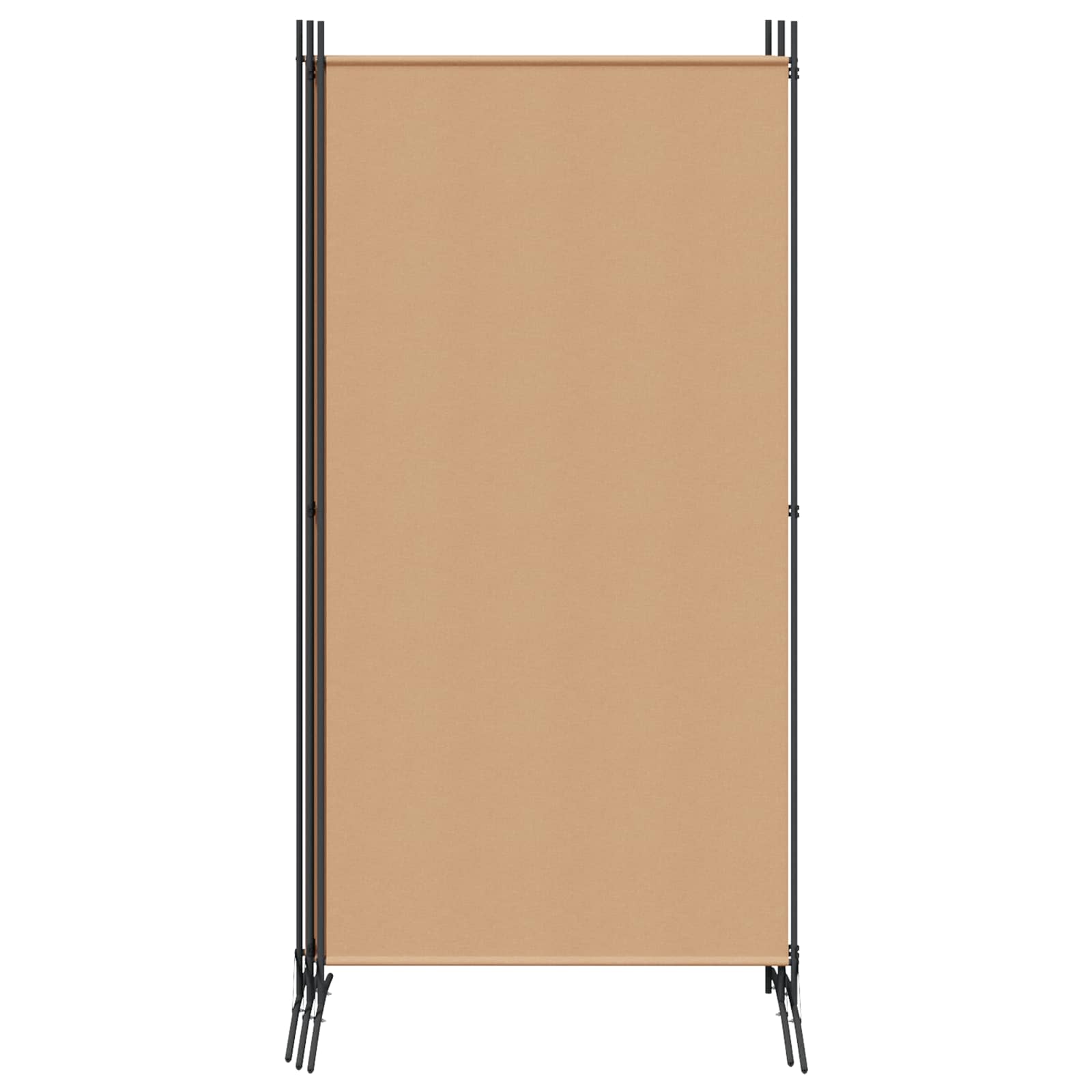 4-panelni pregradni zid Bež 346 x 180 cm Tkanina