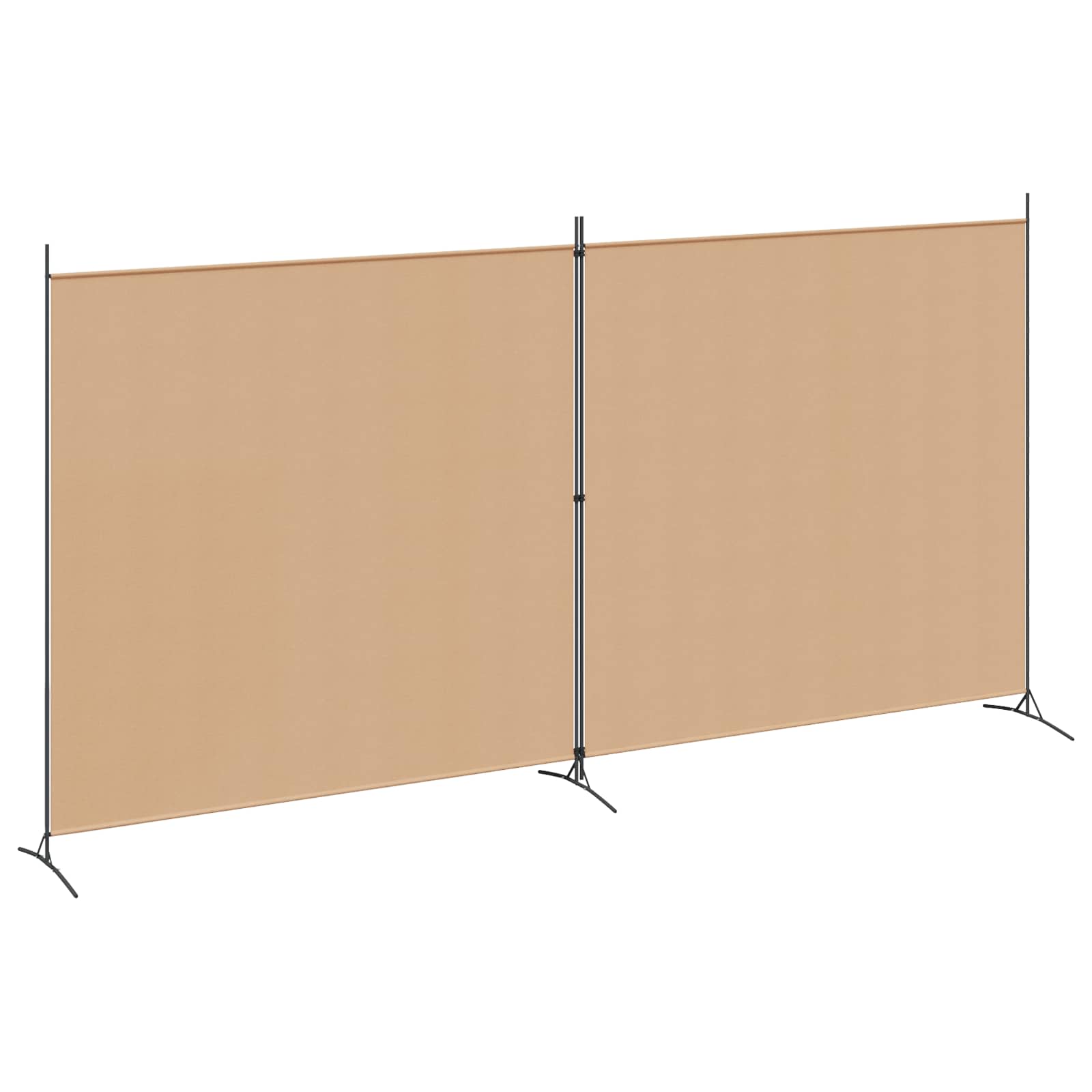 Pregrada sa 2 panela Bež 348 x 180 cm Tkanina