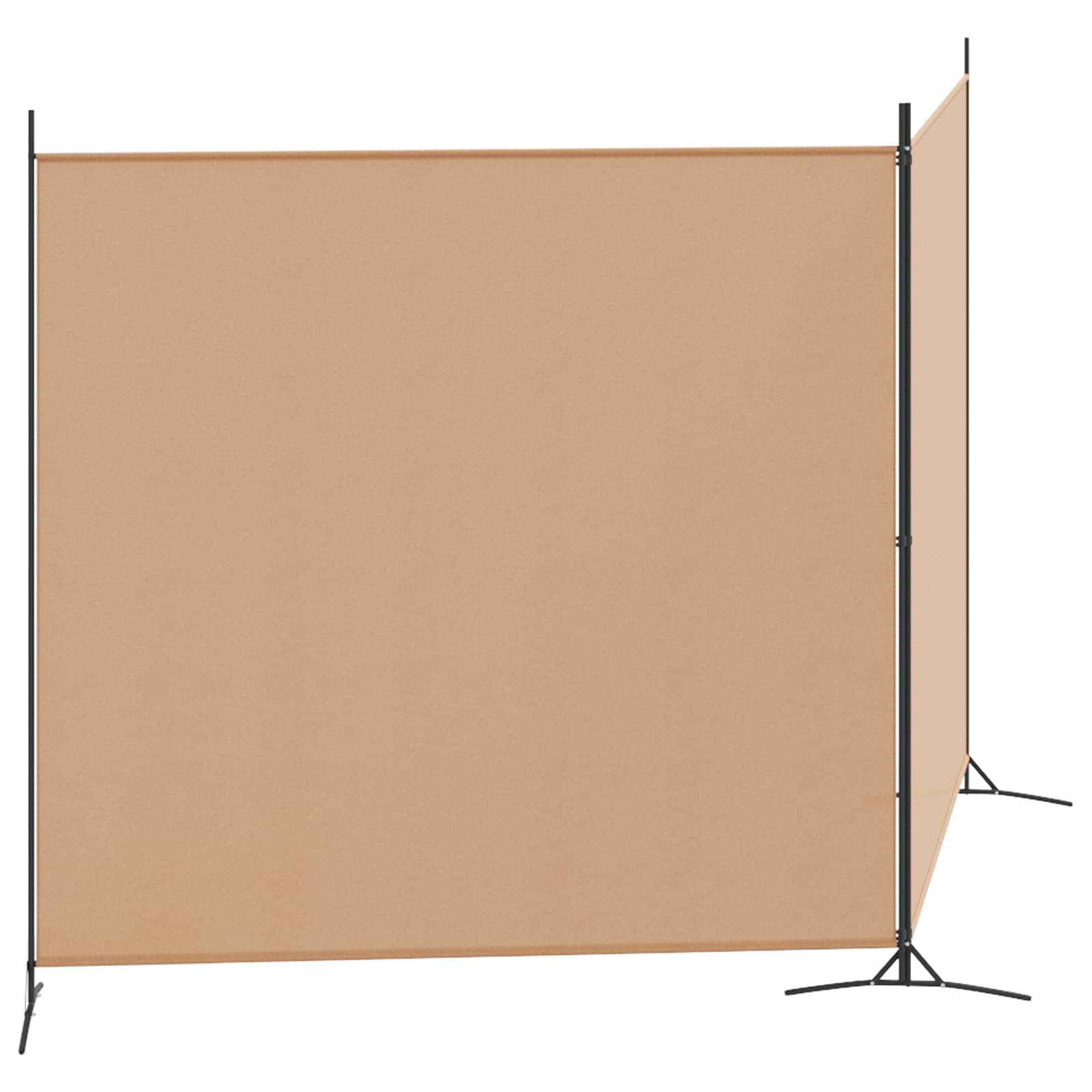Pregrada sa 2 panela Bež 348 x 180 cm Tkanina