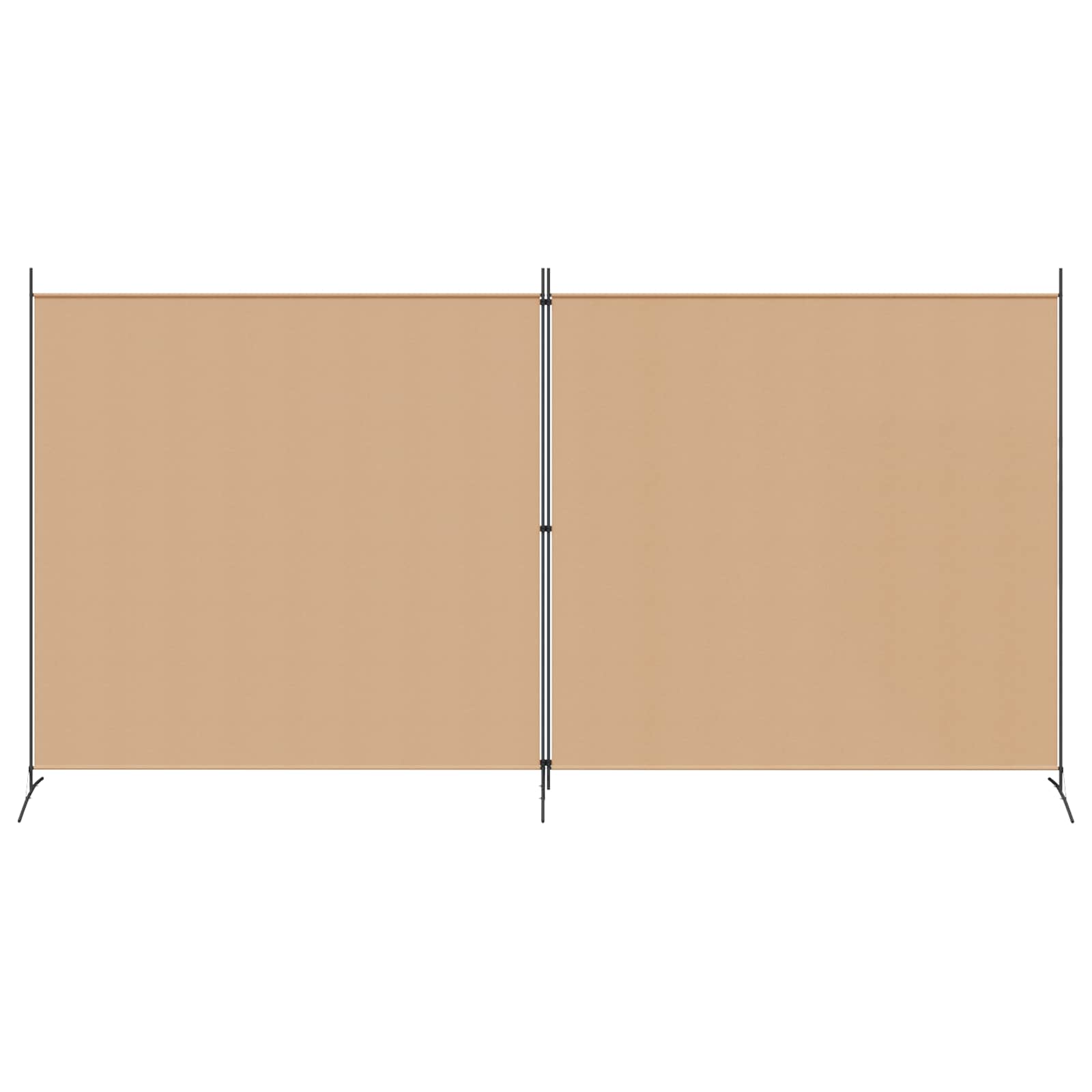 Pregrada sa 2 panela Bež 348 x 180 cm Tkanina