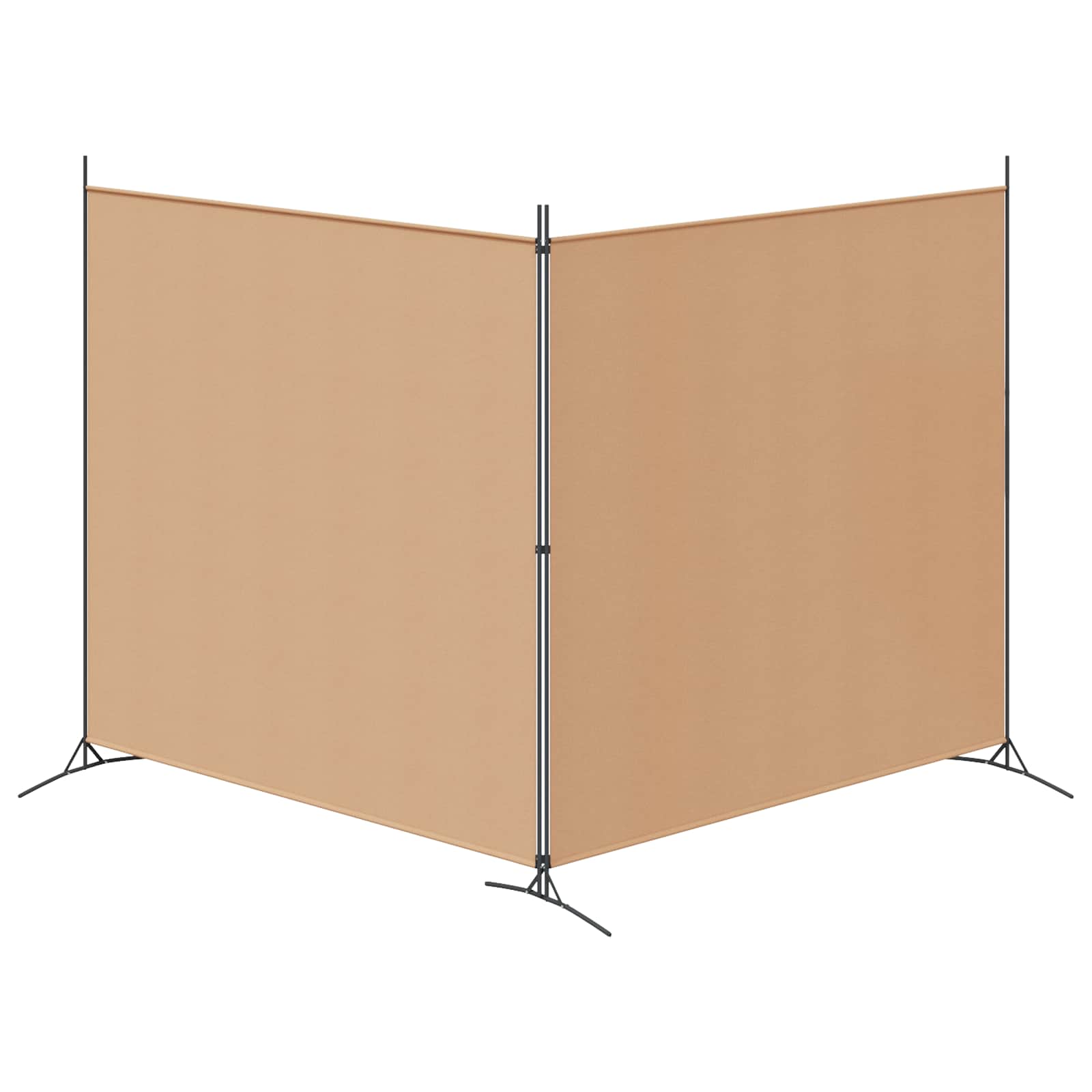 Pregrada sa 2 panela Bež 348 x 180 cm Tkanina