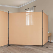 4-panelni pregradni zid Bež 525 x 180 cm Tkanina