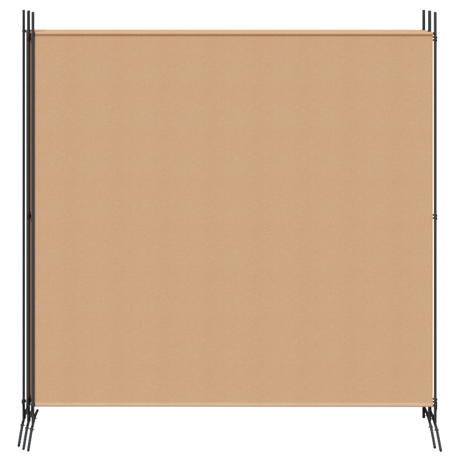 4-panelni pregradni zid Bež 698 x 180 cm Tkanina