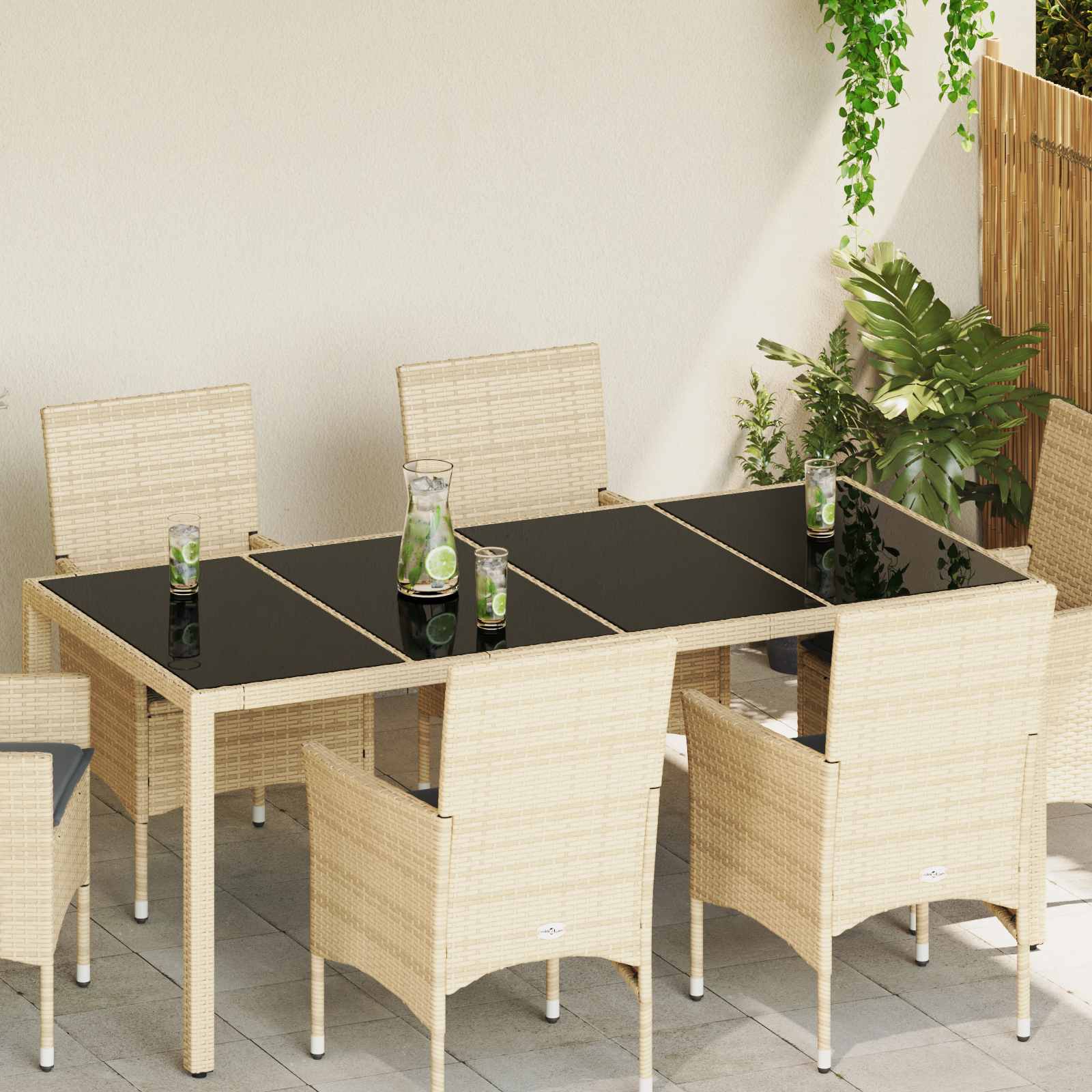 Gornji dio stola 4 pcs Crna Stakl