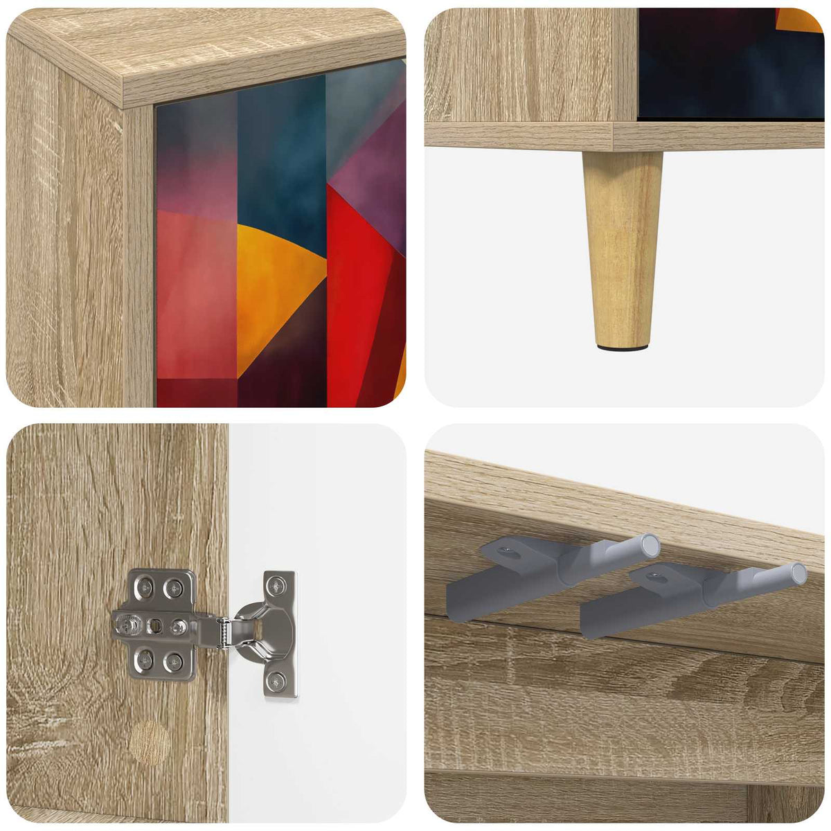 Kreveta HEESCH Sonoma 69 x 33 x 75 cm Konstruirano drvo