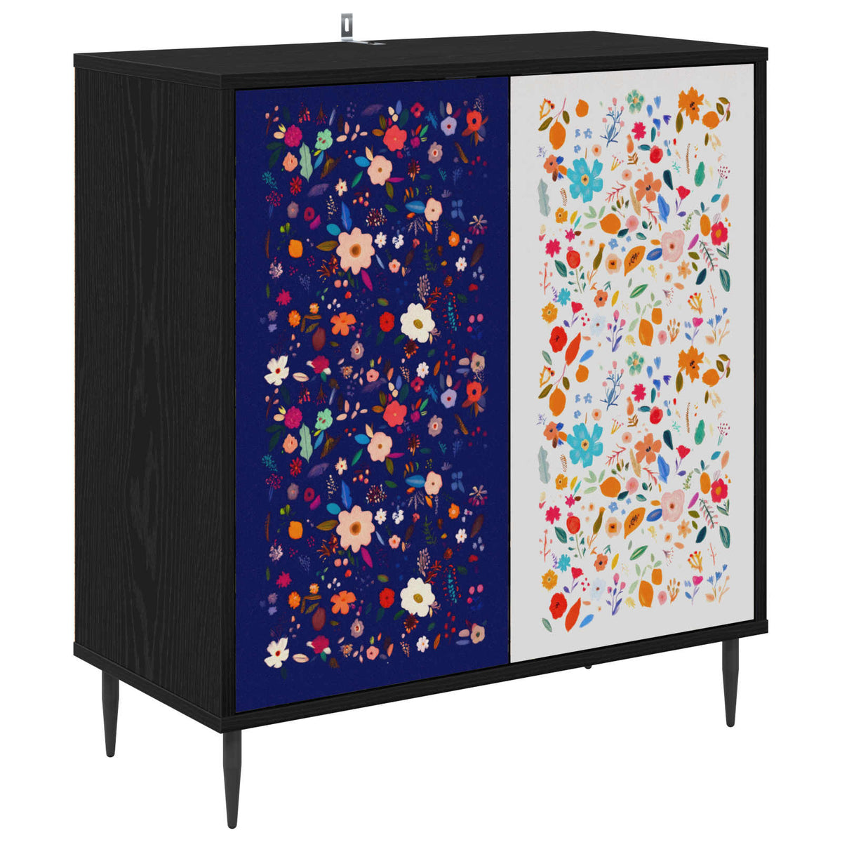 Kreveta MAINZ Crni hrast 69 x 33 x 76 cm Konstruirano drvo