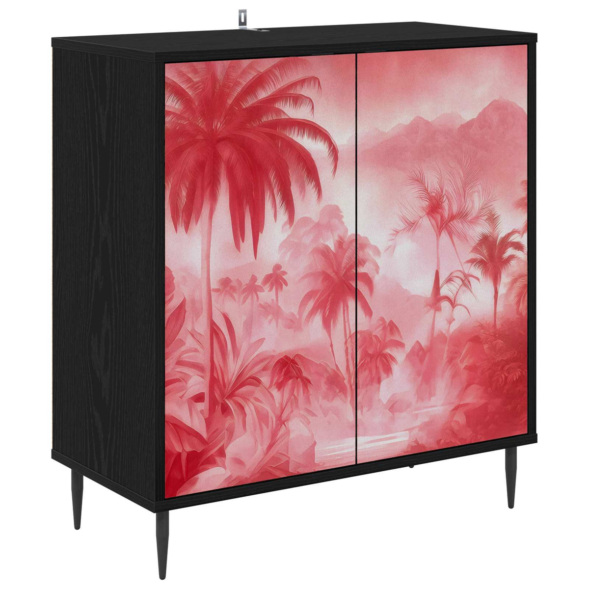 Kreveta AACHEN Crni hrast 69 x 33 x 76 cm Konstruirano drvo