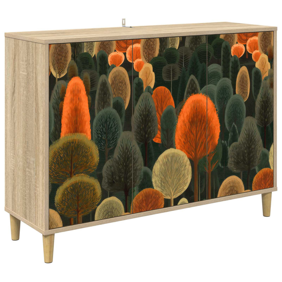 Kreveta ZAANDAM Sonoma 102 x 33 x 75 cm Konstruirano drvo