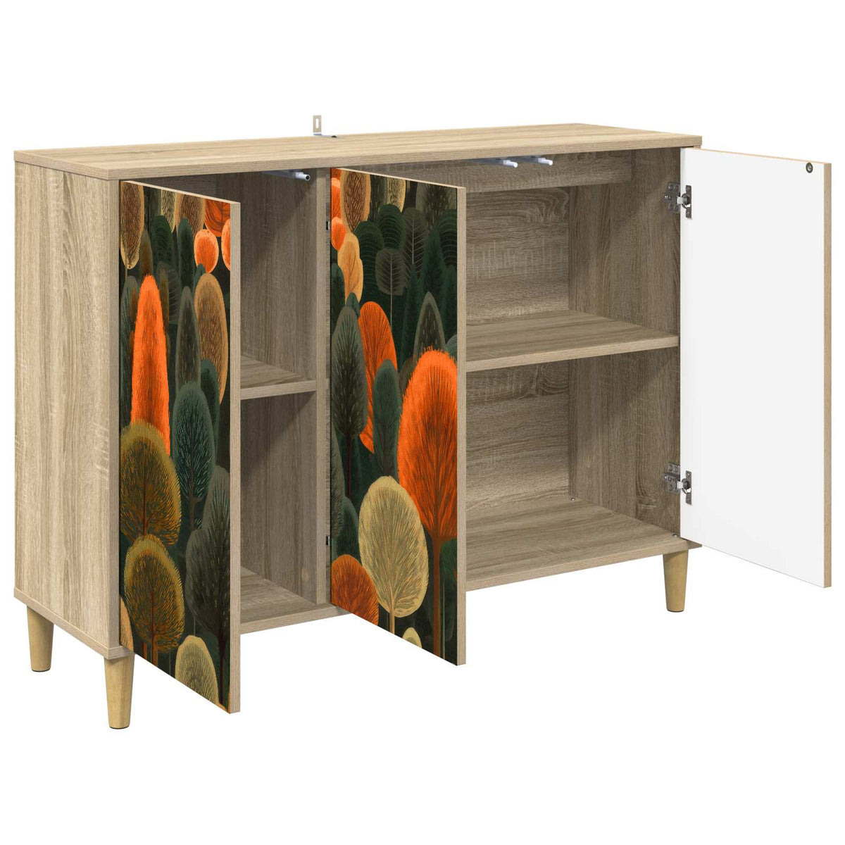 Kreveta ZAANDAM Sonoma 102 x 33 x 75 cm Konstruirano drvo