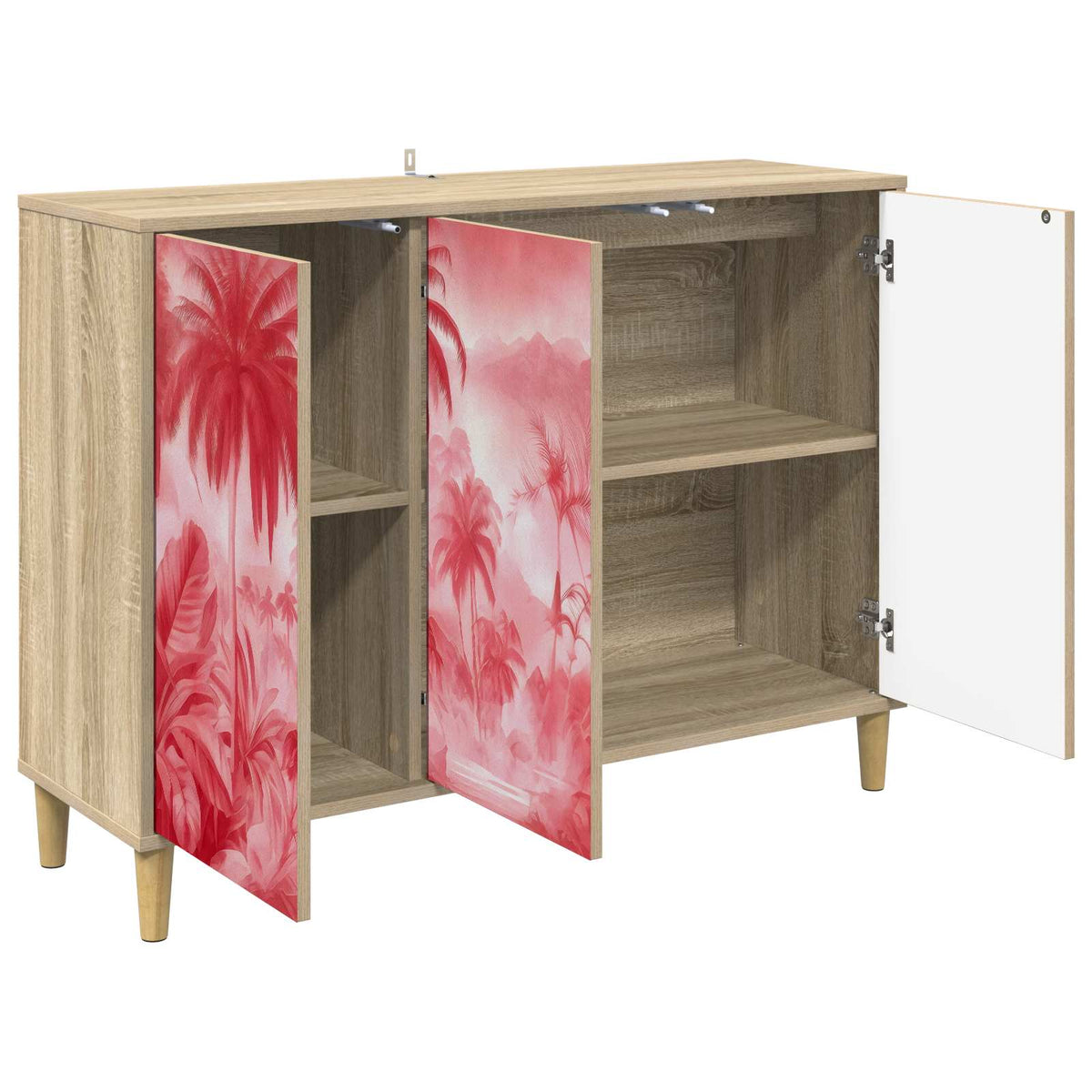 Kreveta AACHEN Sonoma Konstruirano drvo 102 x 33 x 75 cm