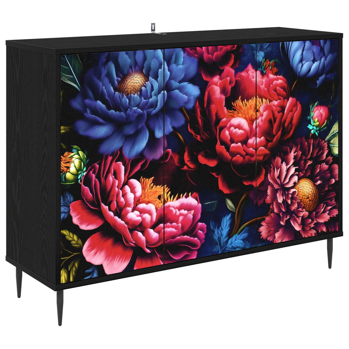 Kreveta KIEL Crni hrast Konstruirano drvo 102 x 33 x 76 cm