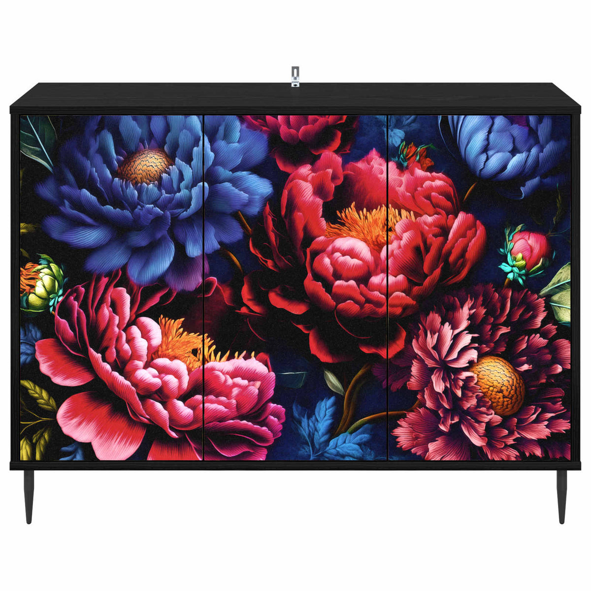Kreveta KIEL Crni hrast Konstruirano drvo 102 x 33 x 76 cm