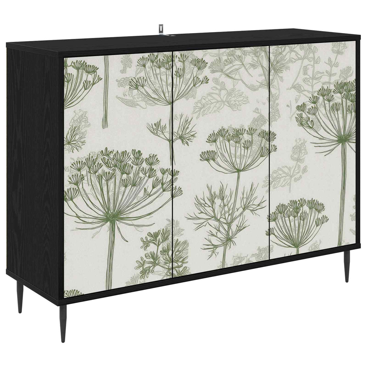 Kreveta GOTHA Crni hrast 102 x 33 x 76 cm Konstruirano drvo