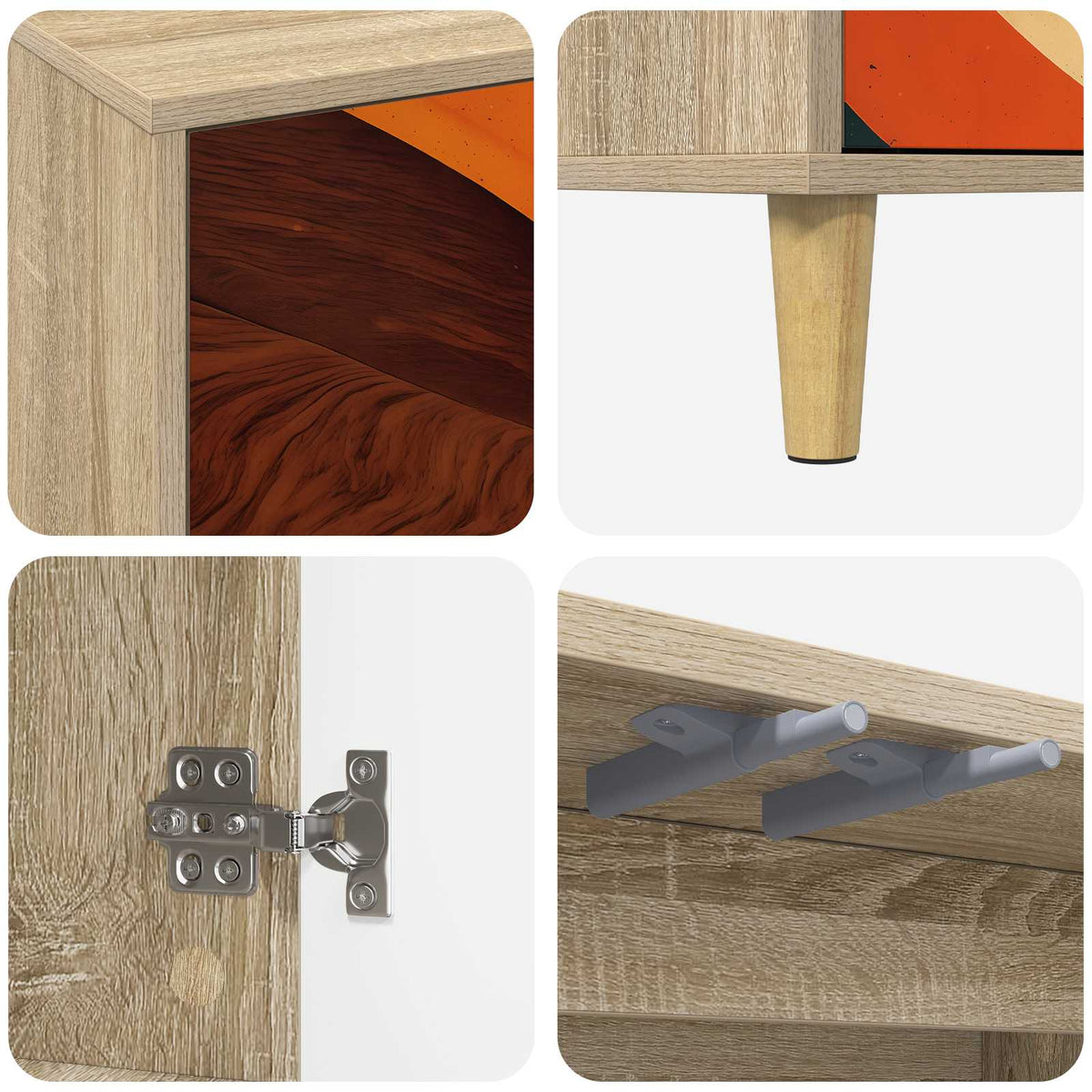 TV ormar BONN 69 x 33 x 50 cm Sonoma Konstruirano drvo