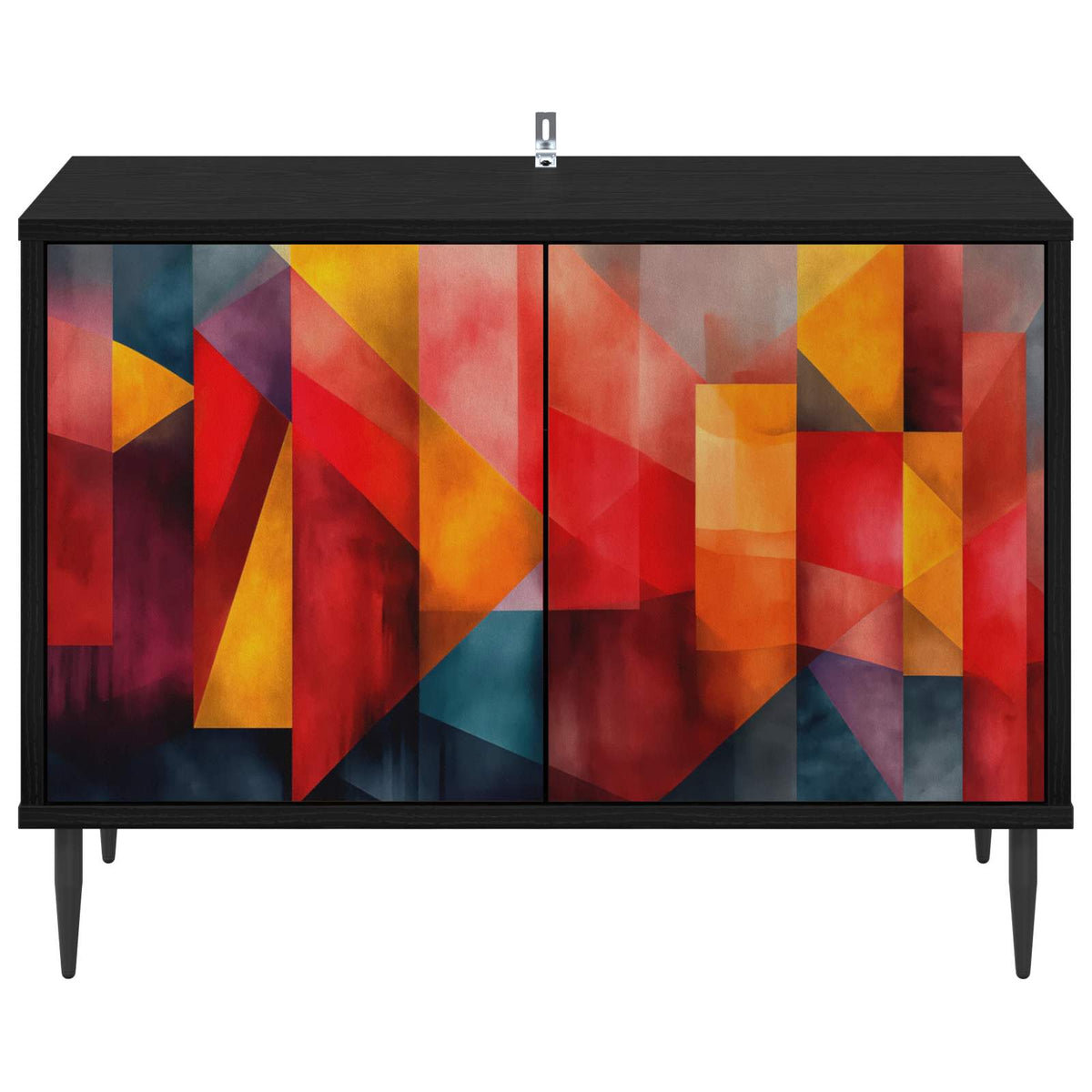 TV ormar HEESCH 69 x 33 x 50,5 cm Crni hrast Konstruirano drvo