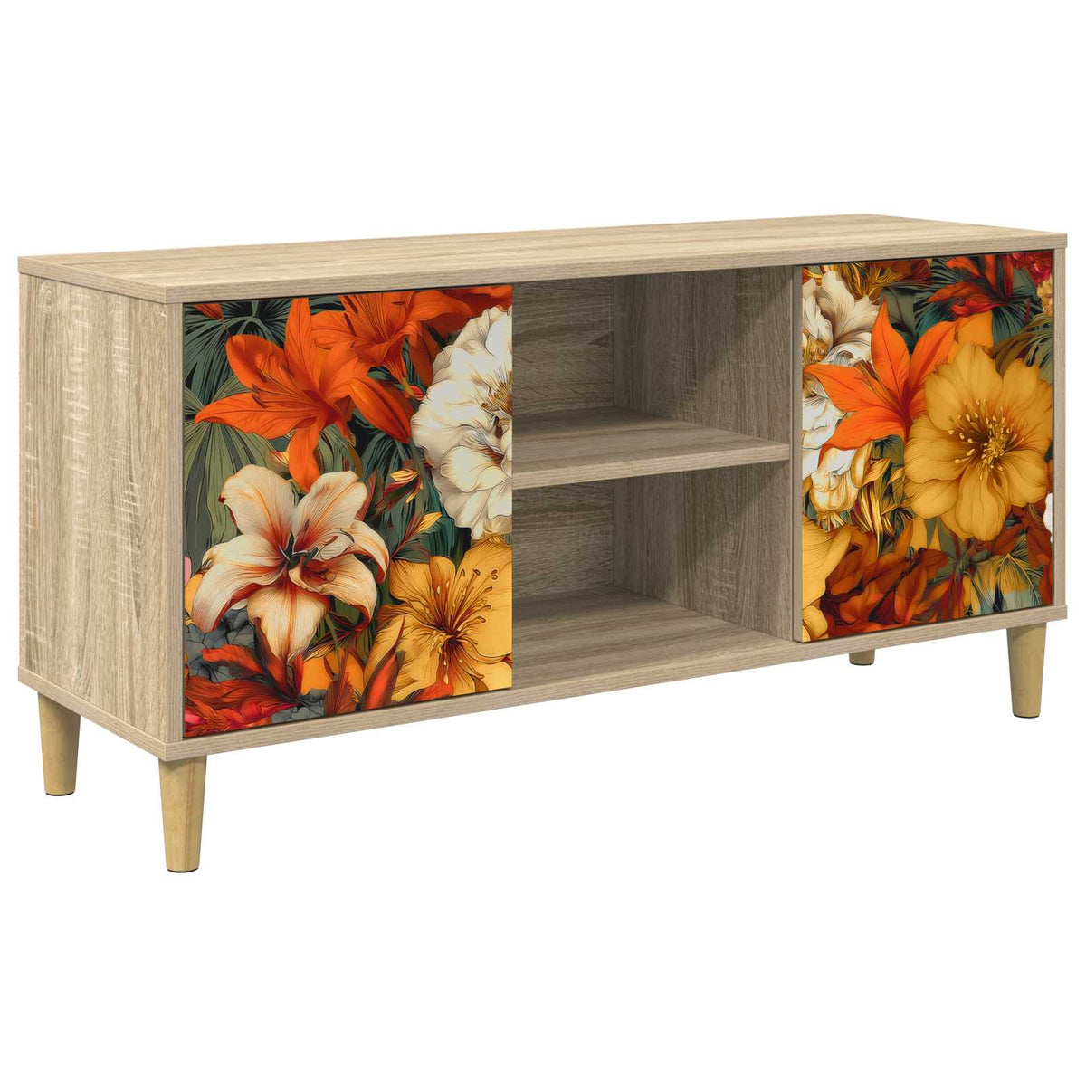 TV ormar GENNEP 102 x 33 x 50 cm Sonoma Konstruirano drvo