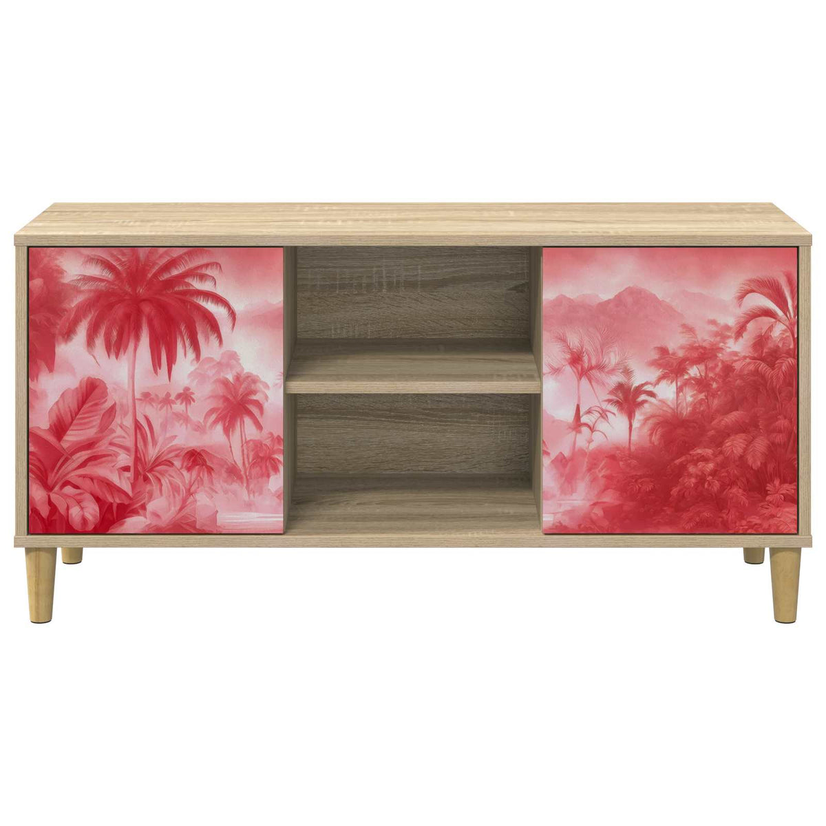 TV ormar AACHEN 102 x 33 x 50 cm Sonoma Konstruirano drvo