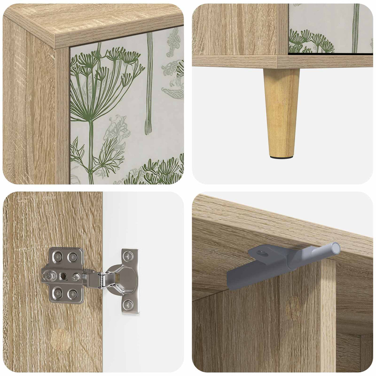 TV ormar GOTHA 102 x 33 x 50 cm Sonoma Konstruirano drvo