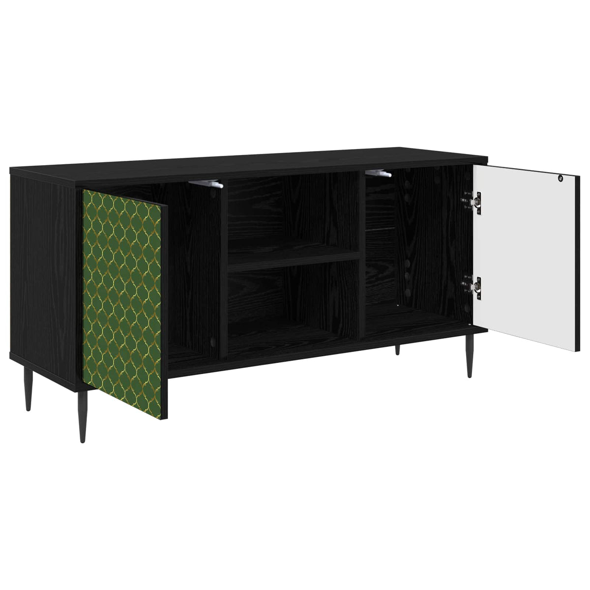 TV ormar GELEEN 102 x 33 x 51 cm Crni hrast Konstruirano drvo