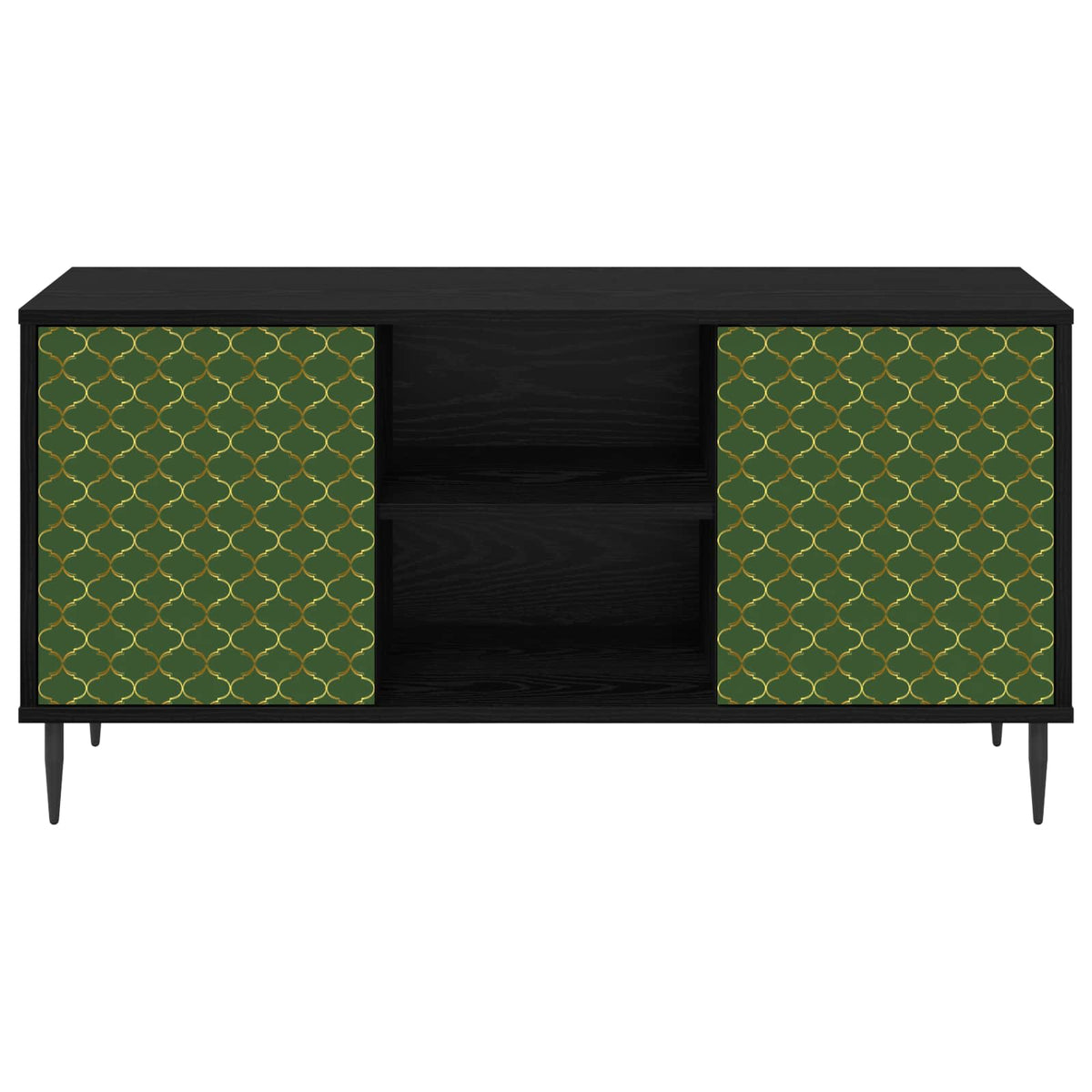 TV ormar GELEEN 102 x 33 x 51 cm Crni hrast Konstruirano drvo