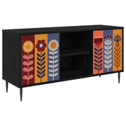 TV ormar ESSEN 102 x 33 x 51 cm Crni hrast Konstruirano drvo