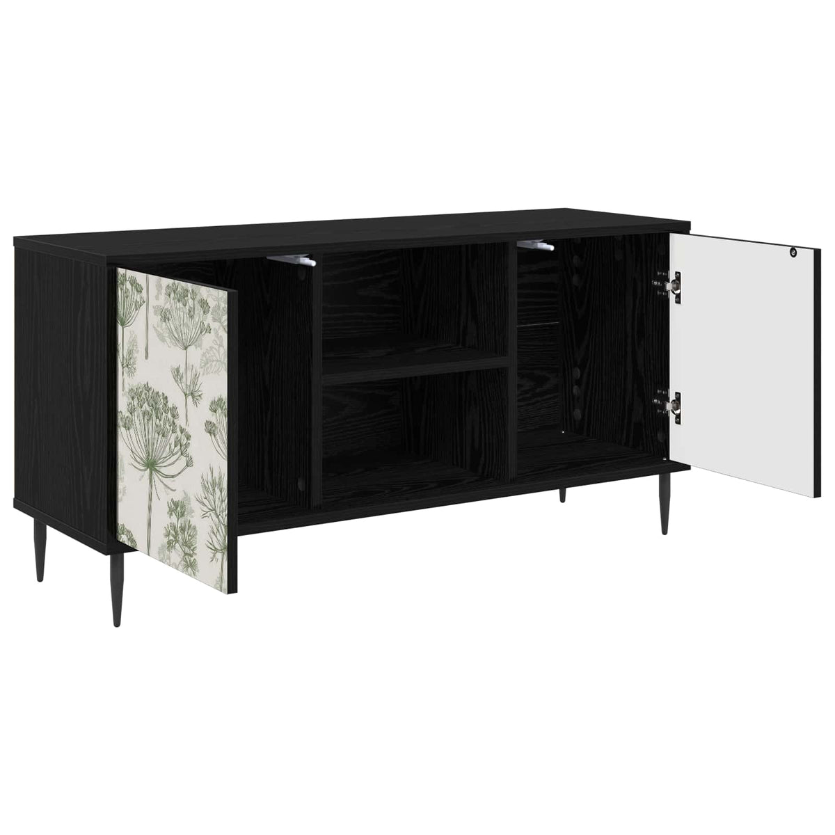 TV ormar GOTHA 102 x 33 x 51 cm Crni hrast Konstruirano drvo