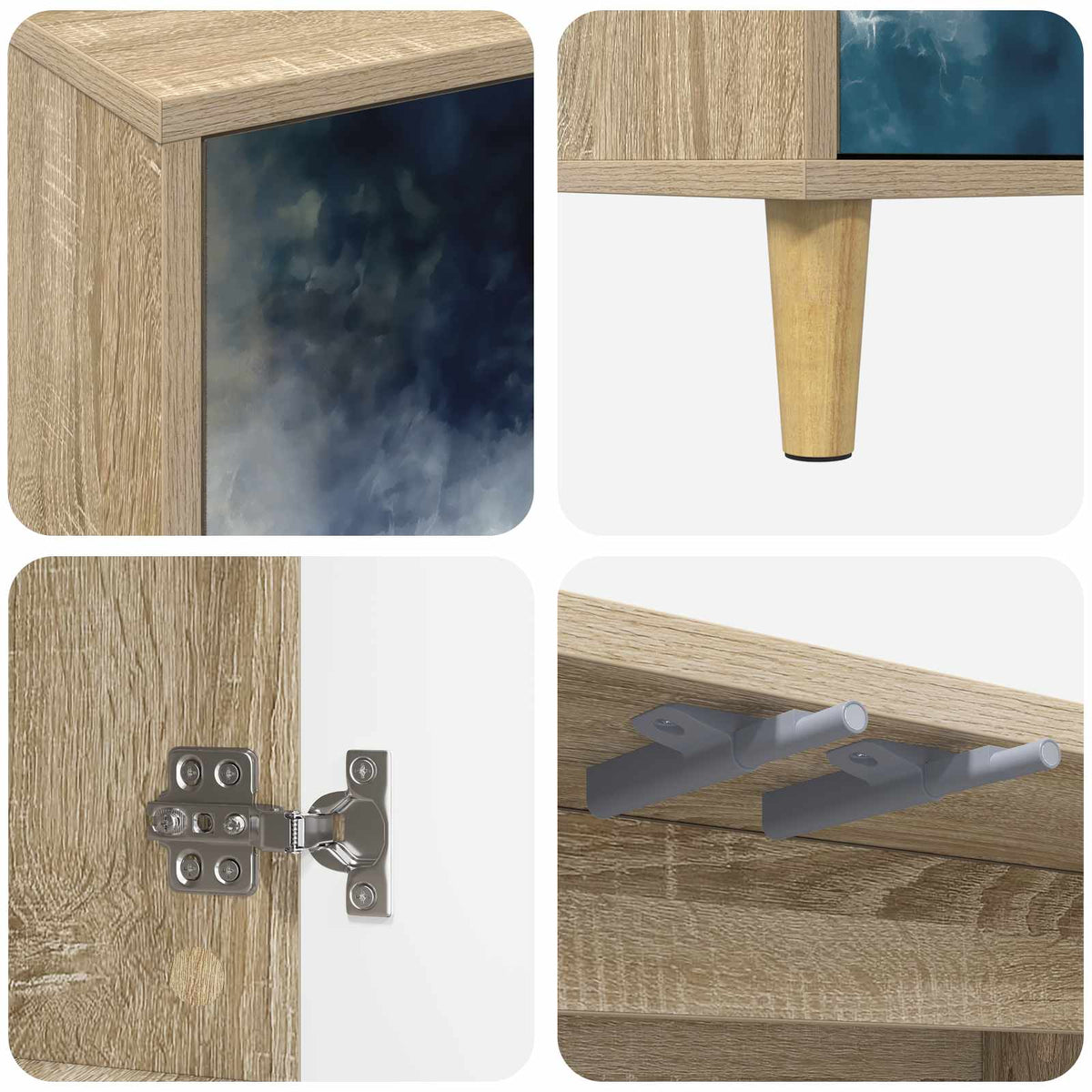 TV ormar RAALTE 102 x 33 x 50 cm Sonoma Konstruirano drvo