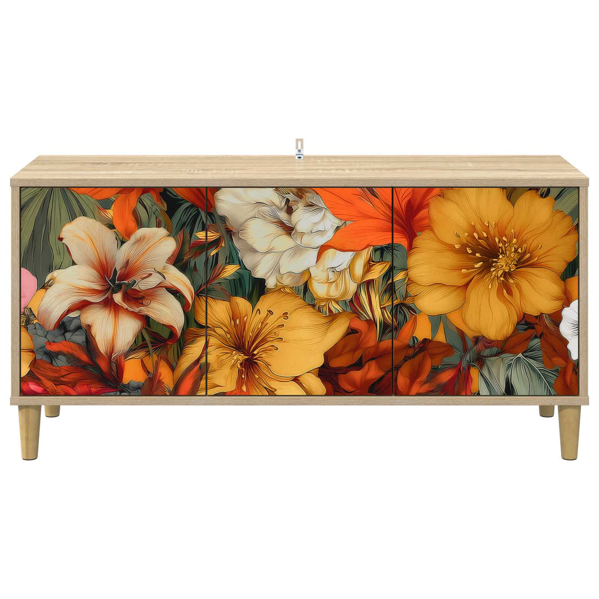 TV ormar GENNEP 102 x 33 x 50 cm Sonoma Konstruirano drvo