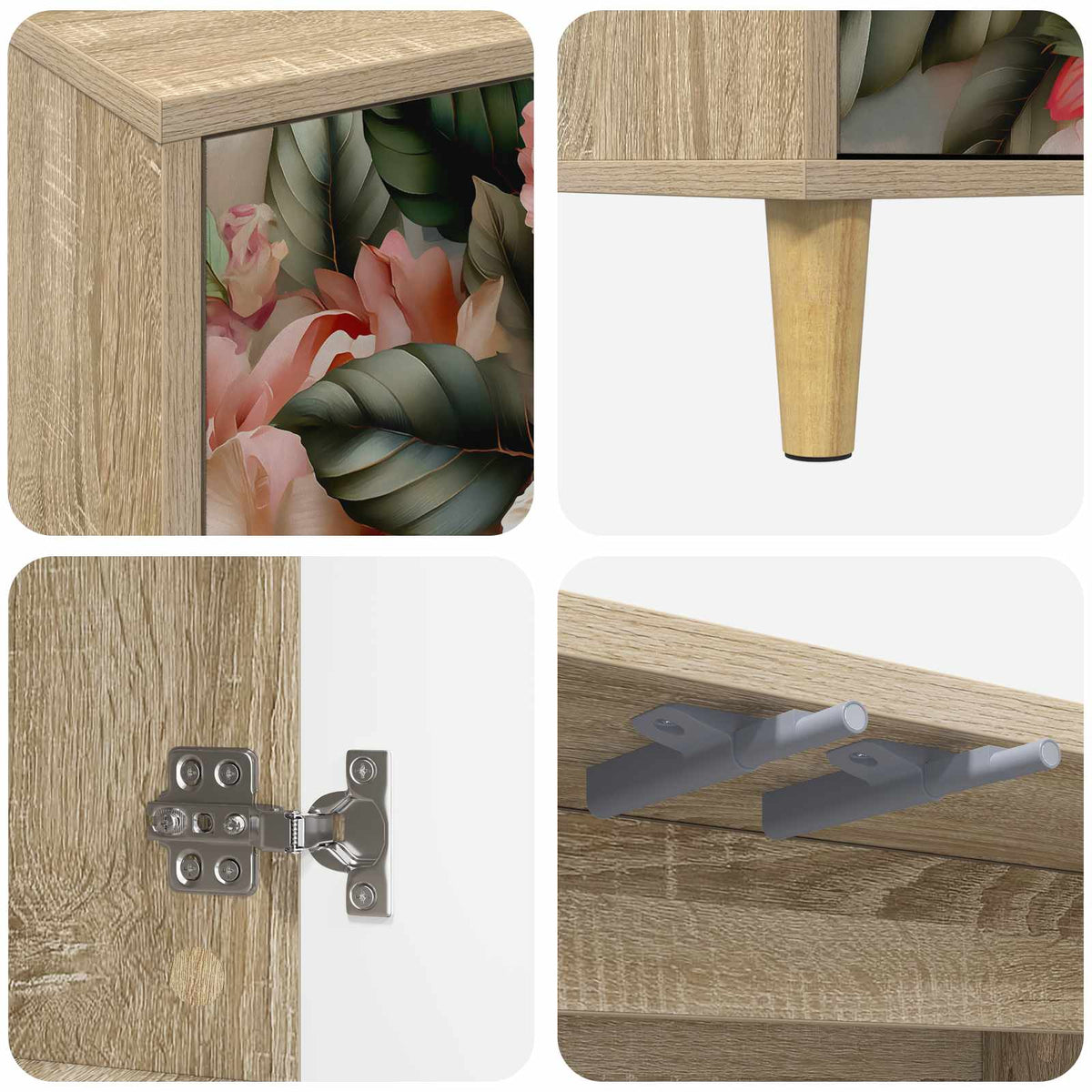 TV ormar BORNE 102 x 33 x 50 cm Sonoma Konstruirano drvo