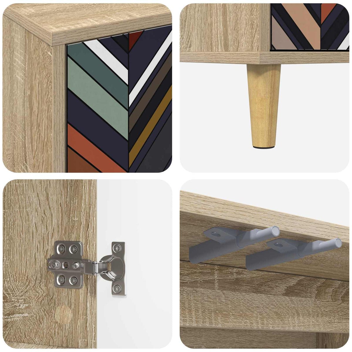 TV ormar OMMEN 102 x 33 x 50 cm Sonoma Konstruirano drvo