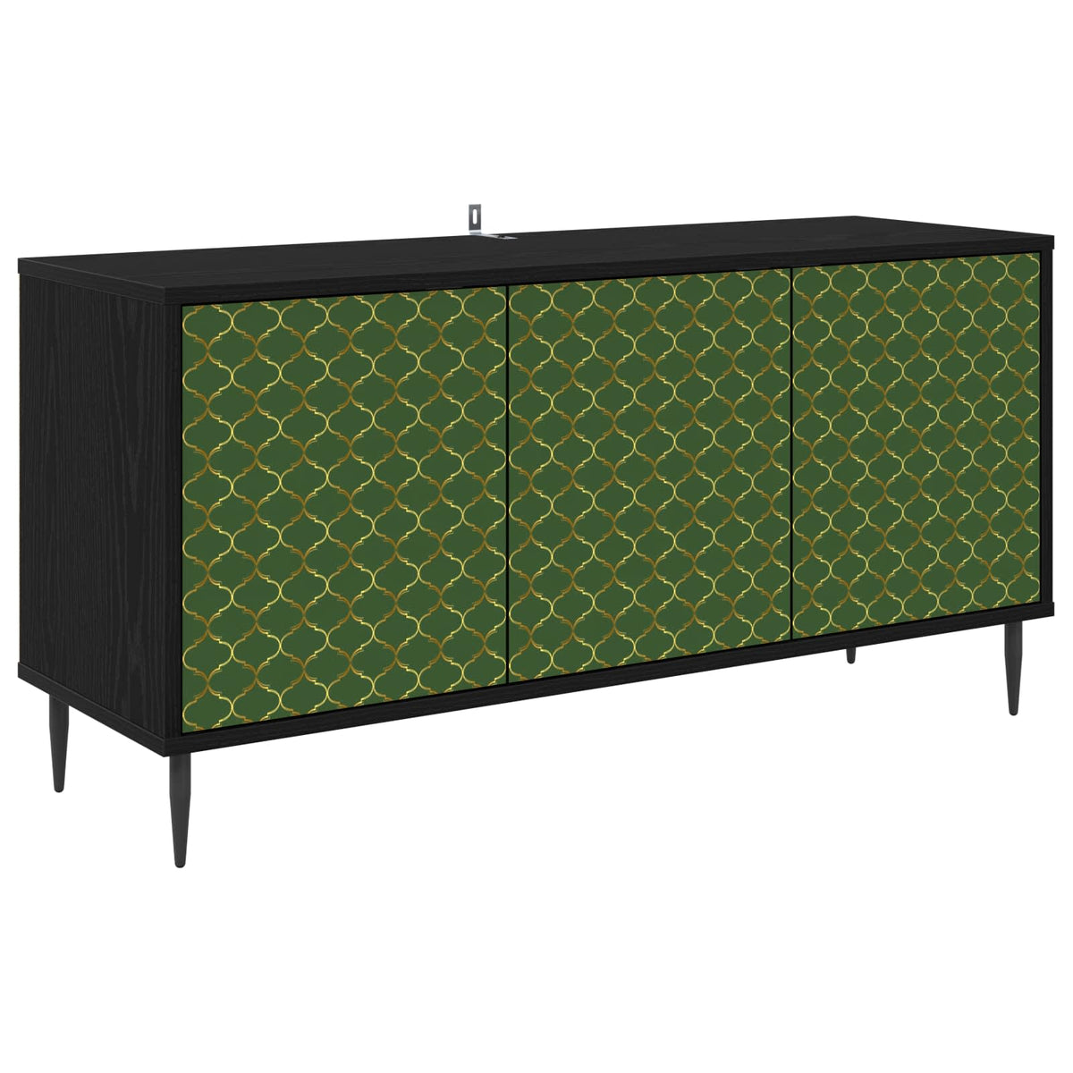 TV ormar GELEEN 102 x 33 x 51 cm Crni hrast Konstruirano drvo