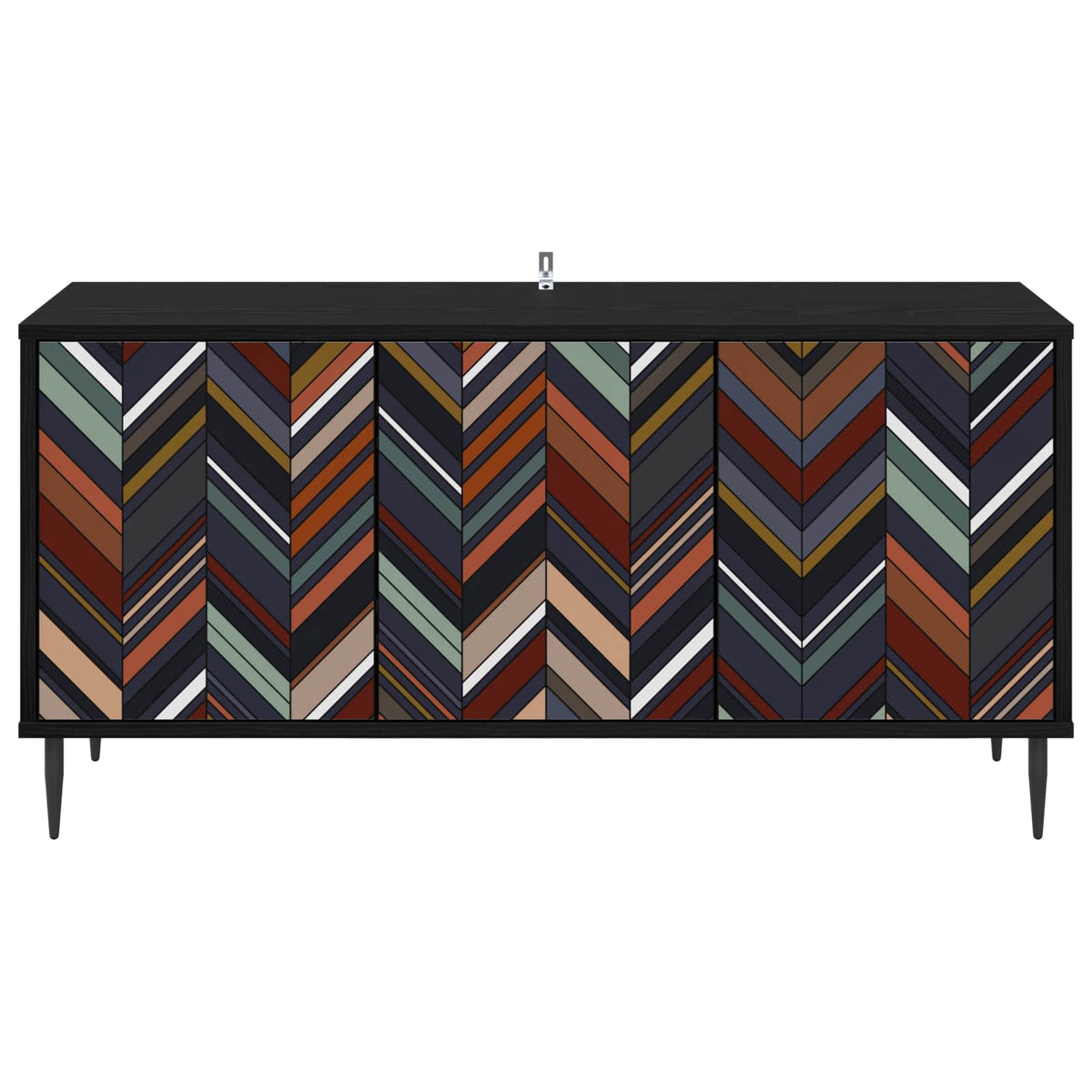 TV ormar OMMEN 102 x 33 x 51 cm Crni hrast Konstruirano drvo