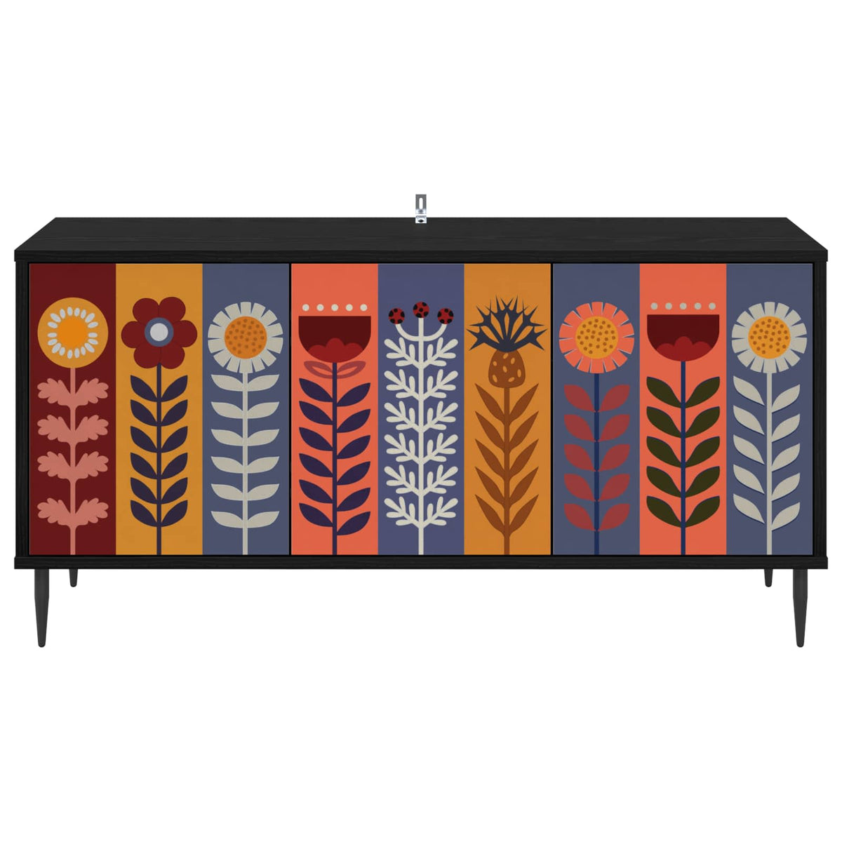 TV ormar ESSEN 102 x 33 x 51 cm Crni hrast Konstruirano drvo