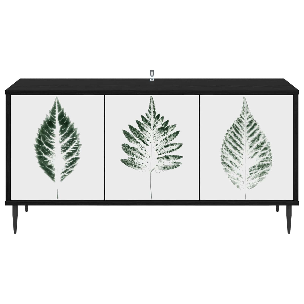 TV ormar HANAU 102 x 33 x 51 cm Crni hrast Konstruirano drvo