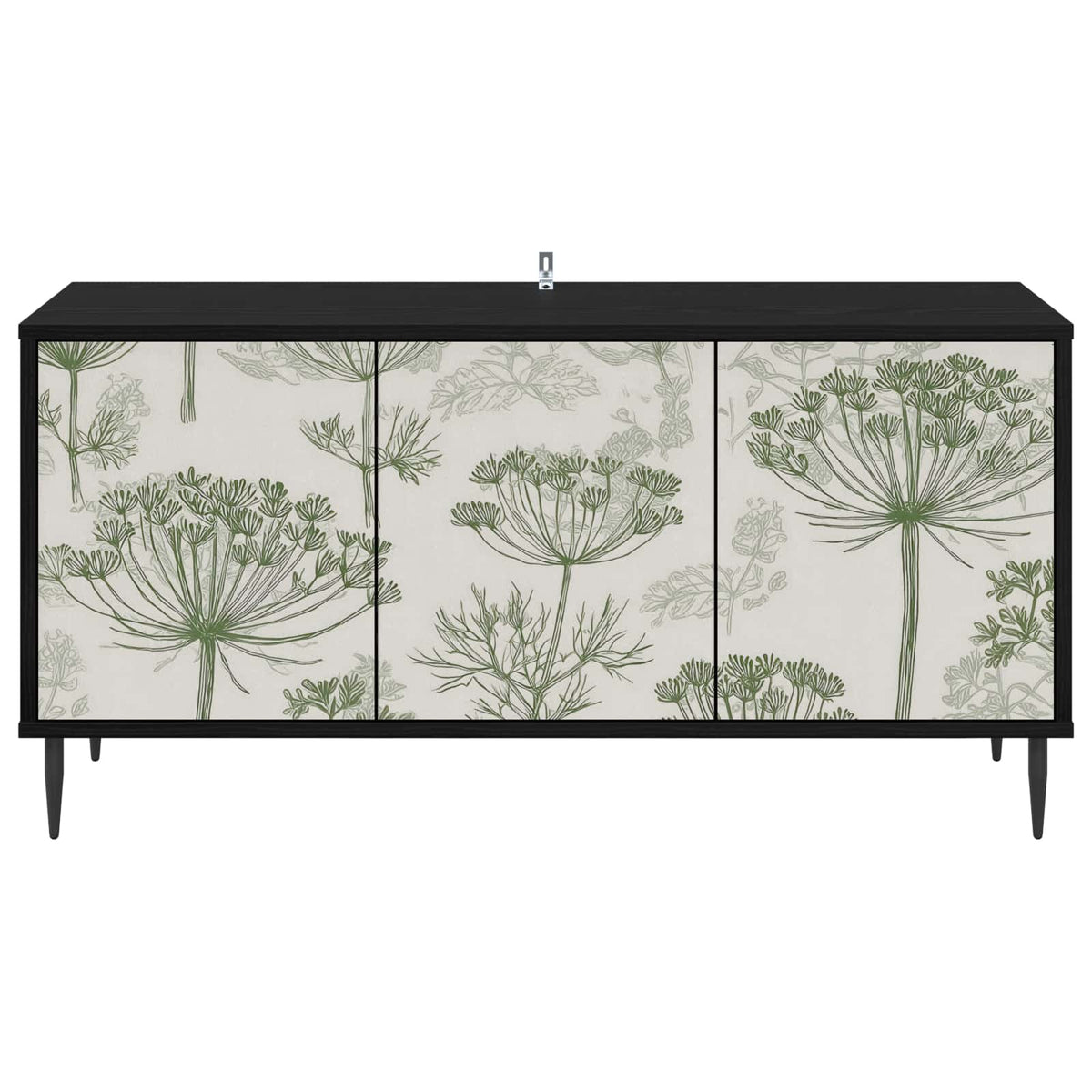 TV ormar GOTHA 102 x 33 x 51 cm Crni hrast Konstruirano drvo
