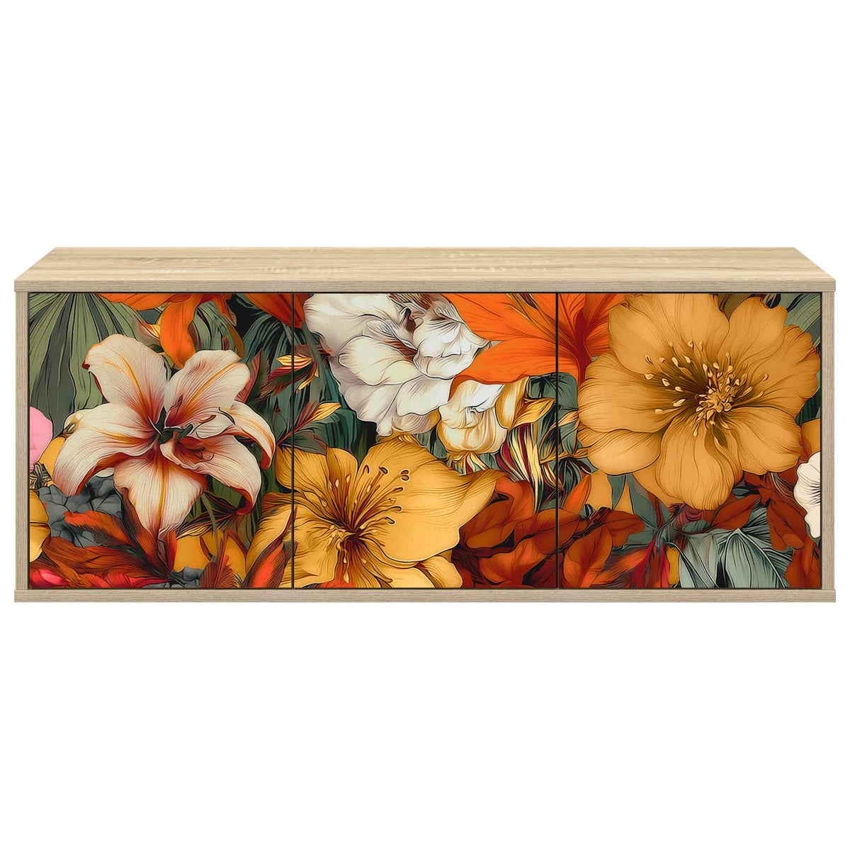 TV ormar za montažu na zid GENNEP 102 x 33 x 40 cm Hrast sonoma