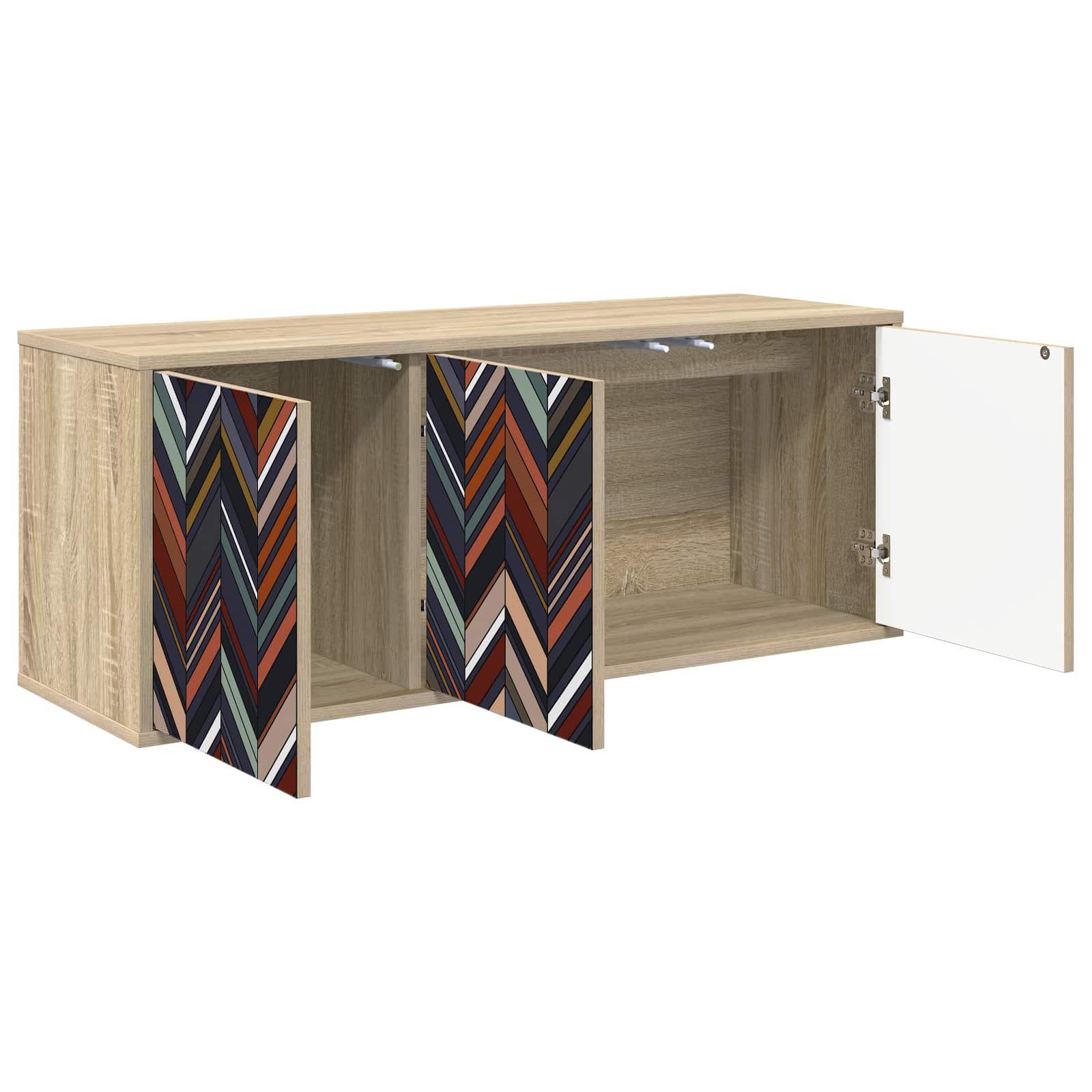 TV ormar za montažu na zid OMMEN 102 x 33 x 40 cm Hrast sonoma
