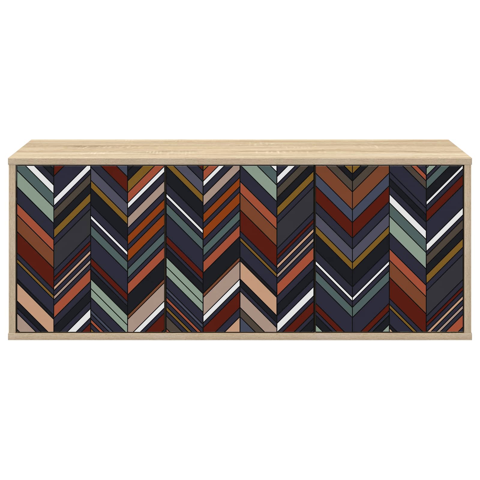TV ormar za montažu na zid OMMEN 102 x 33 x 40 cm Hrast sonoma