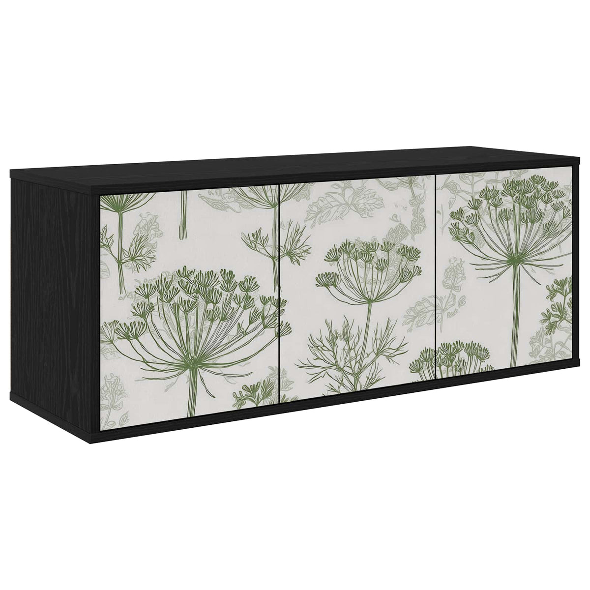 TV ormar za montažu na zid GOTHA Crni hrast 102 x 33 x 40 cm