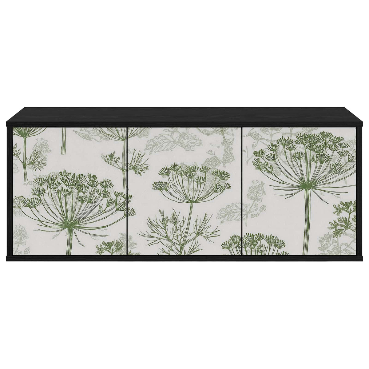 TV ormar za montažu na zid GOTHA Crni hrast 102 x 33 x 40 cm