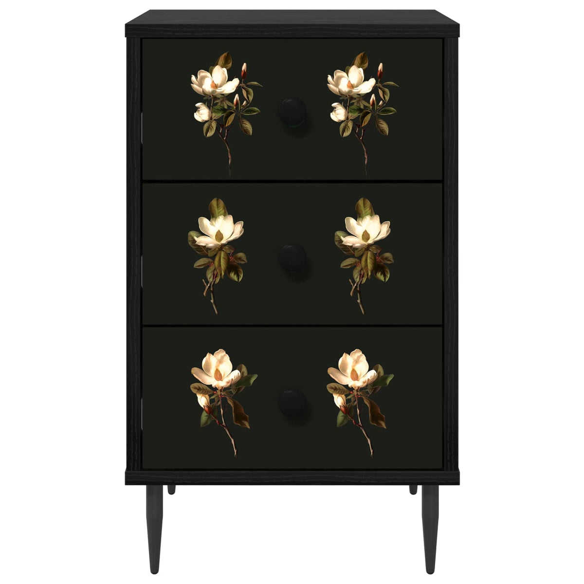 Noćni ormar BREMEN Crni hrast 36 x 33 x 61 cm Konstruirano drvo