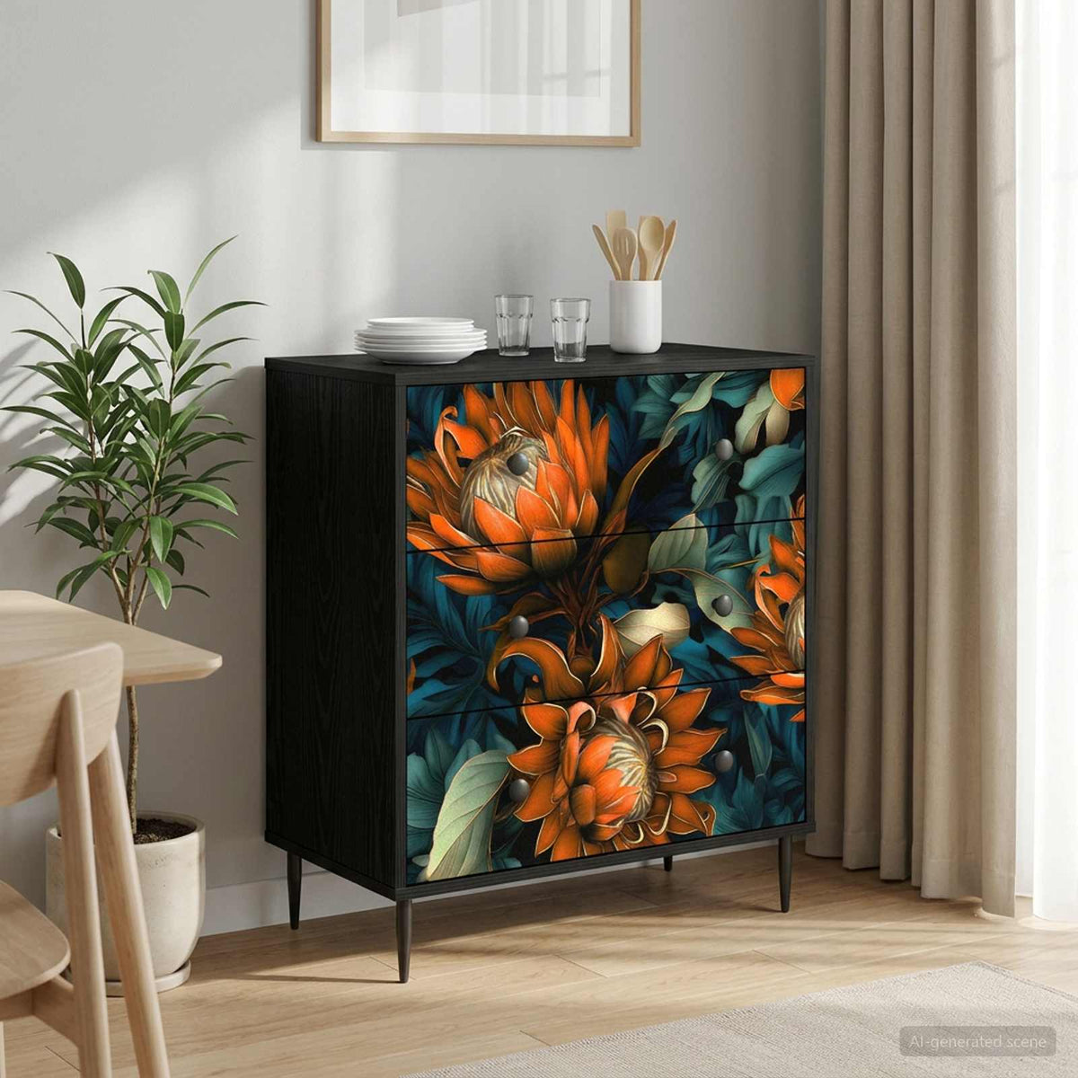 Komoda RHENEN 66 x 36,5 x 76 cm