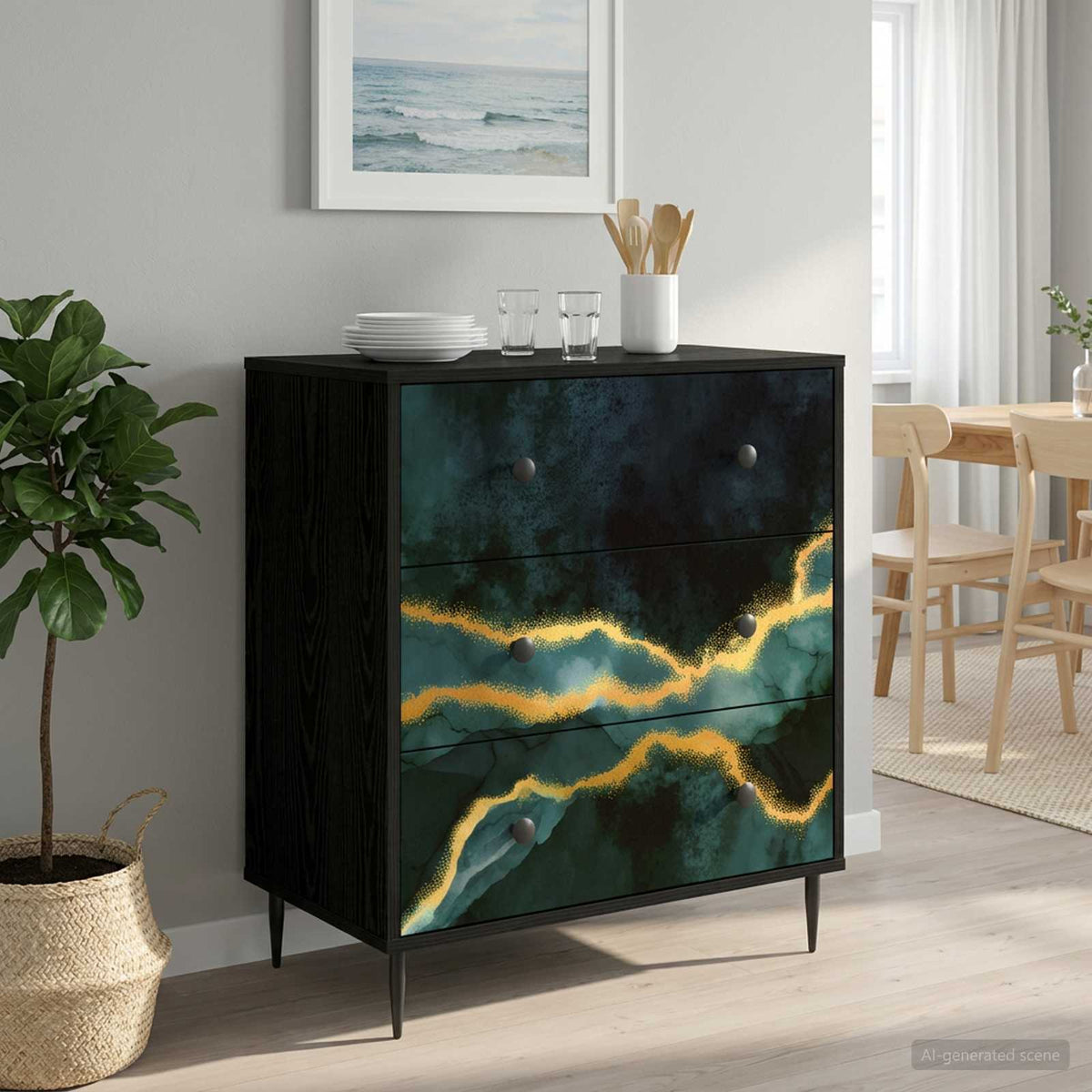 Komoda RHENEN 66 x 36,5 x 76 cm
