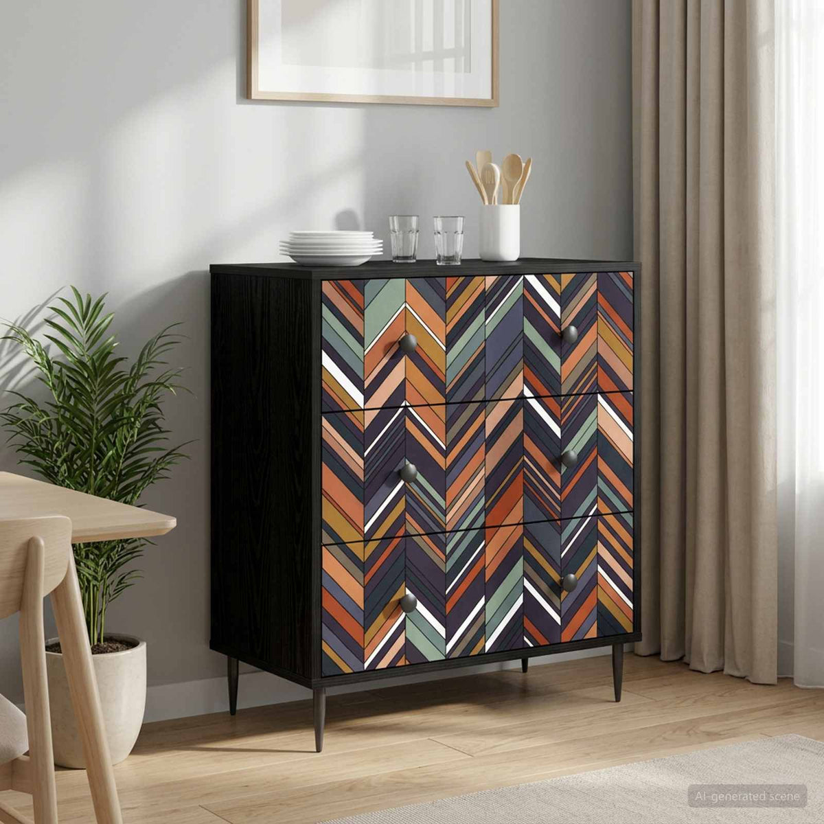 Komoda RHENEN 66 x 36,5 x 76 cm