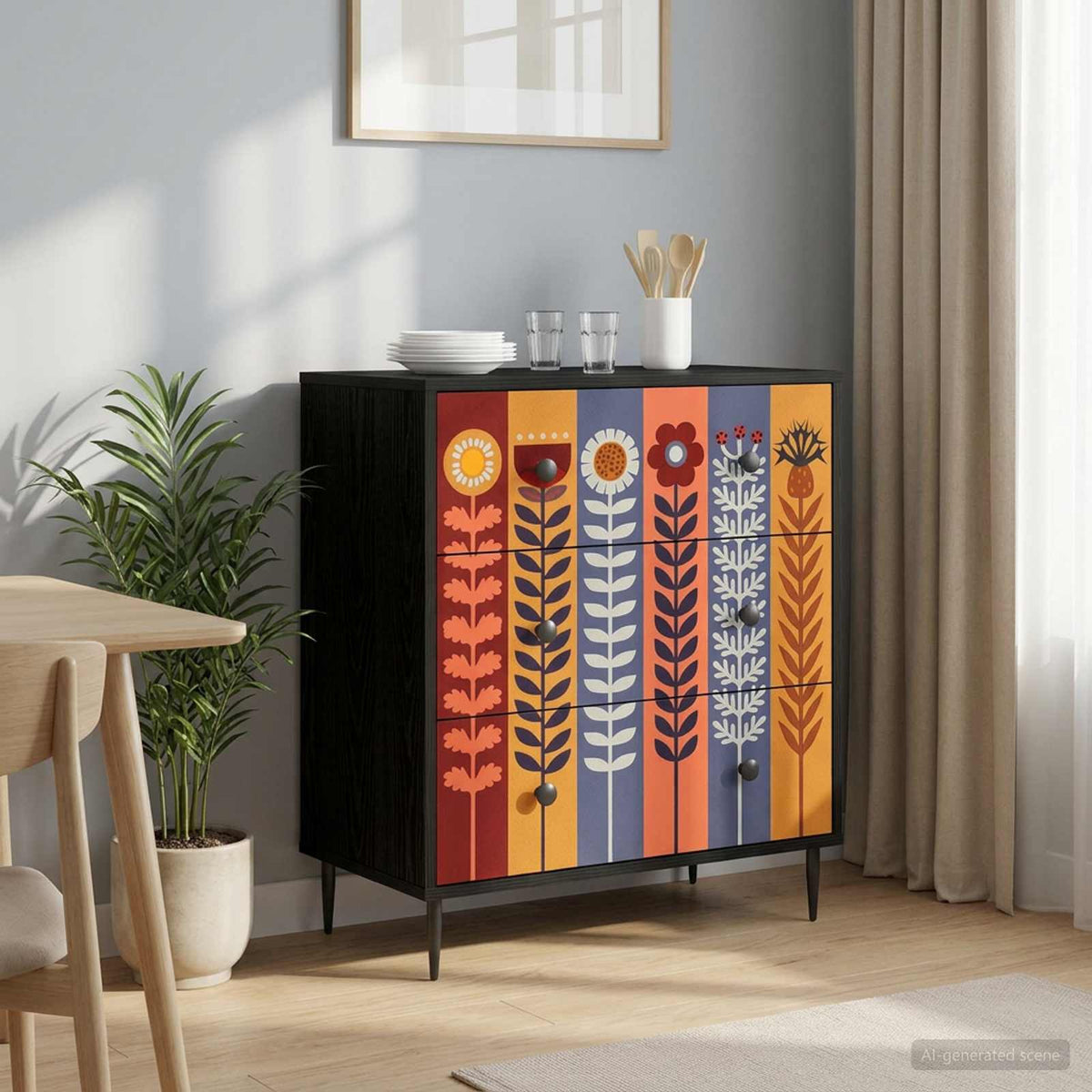 Komoda RHENEN 66 x 36,5 x 76 cm